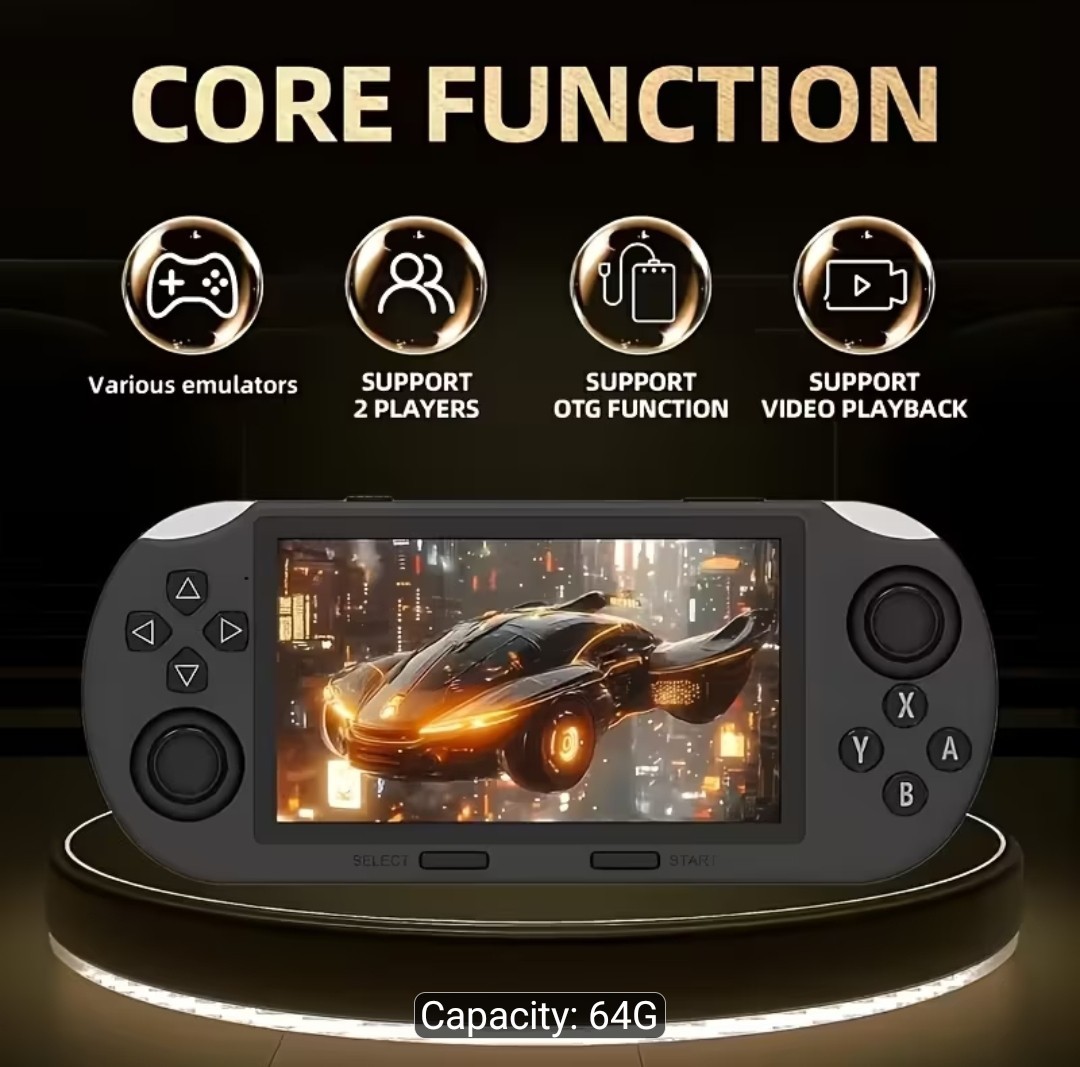 Vintage Handheld Portable Game Runs On Linux, Built-in 3000mAh Battery an USB Ch