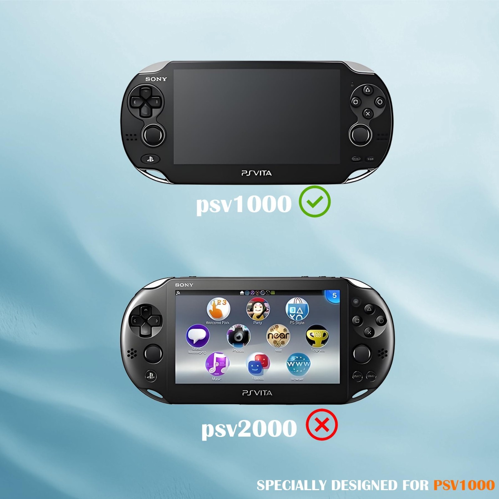 Ultra Clear Hard Shell Case Cover for PS Vita 1000 Console – Protective Skin