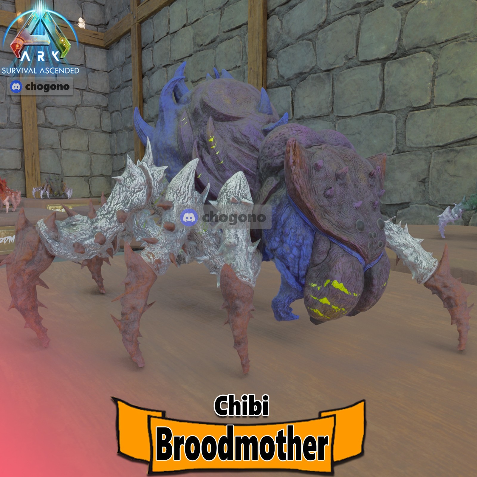Ark Survival Ascended RARE PVE CHIBI BROODMOTHER