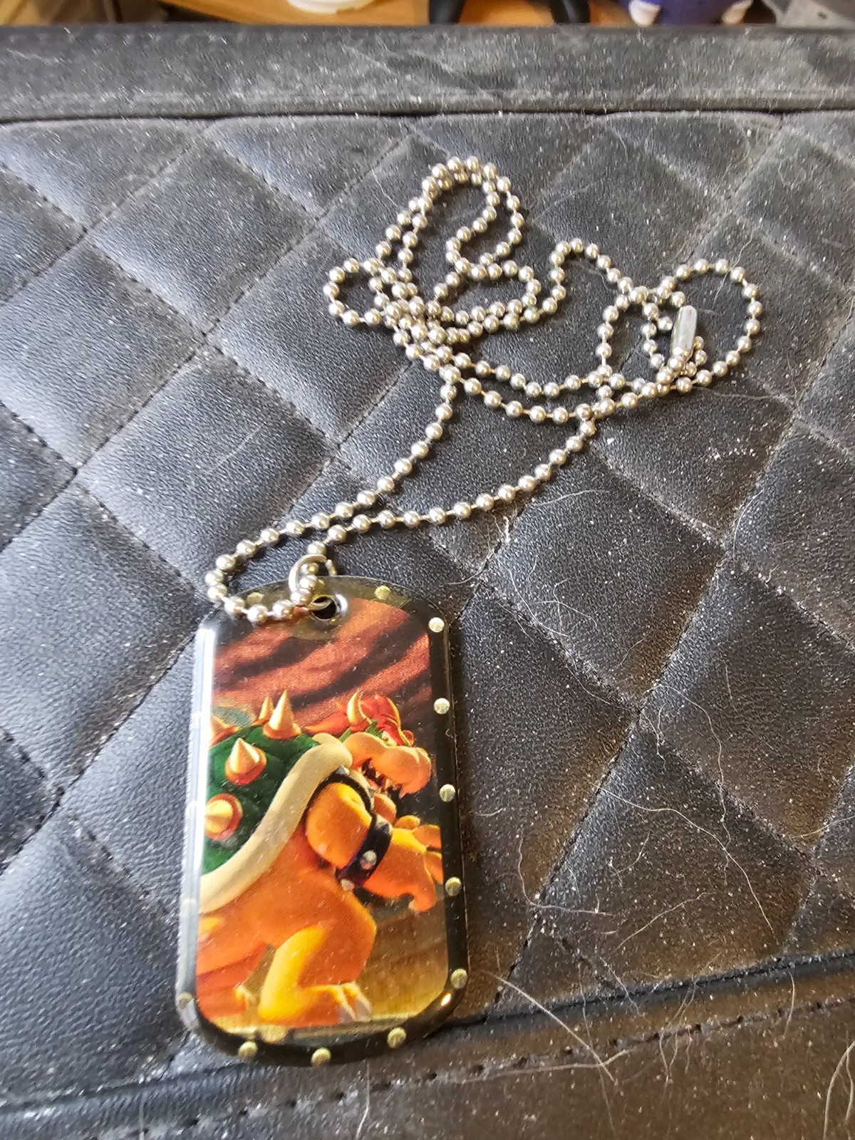 Super Mario Bowser Dog Tag
