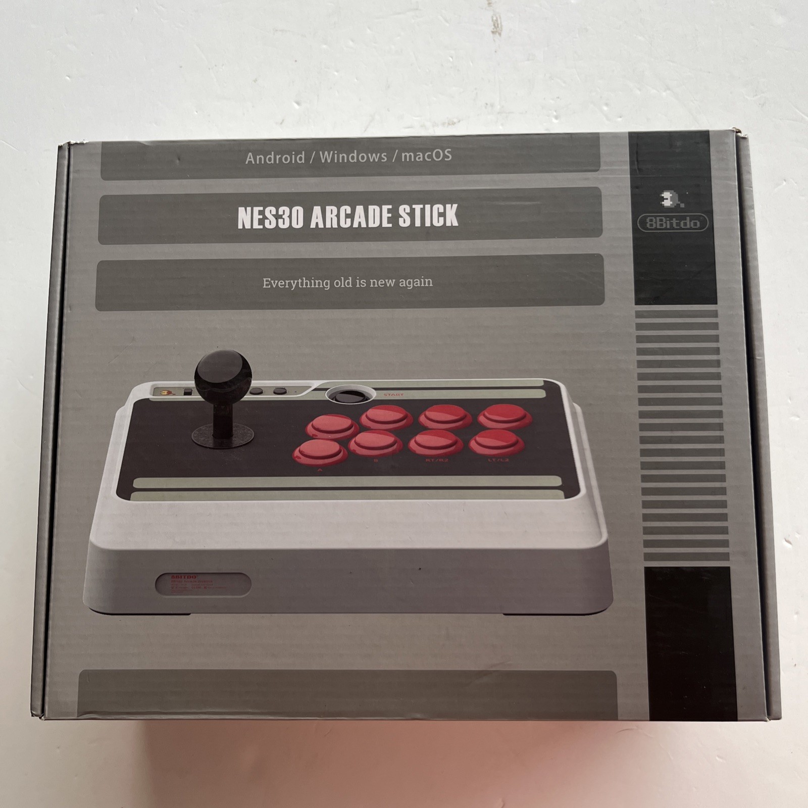 8bitdo NES30 Arcade Joystick Bluetooth + USB Android/Windows/macOS