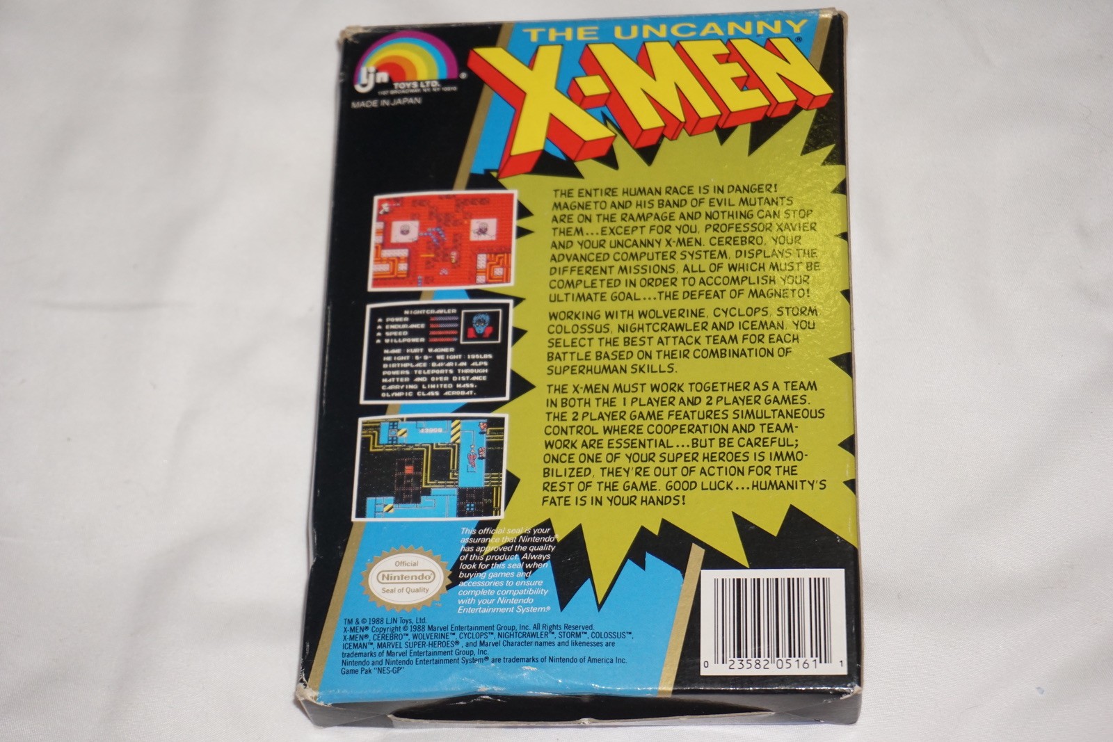X-Men Uncanny (Nintendo NES) Complete in Box CIB