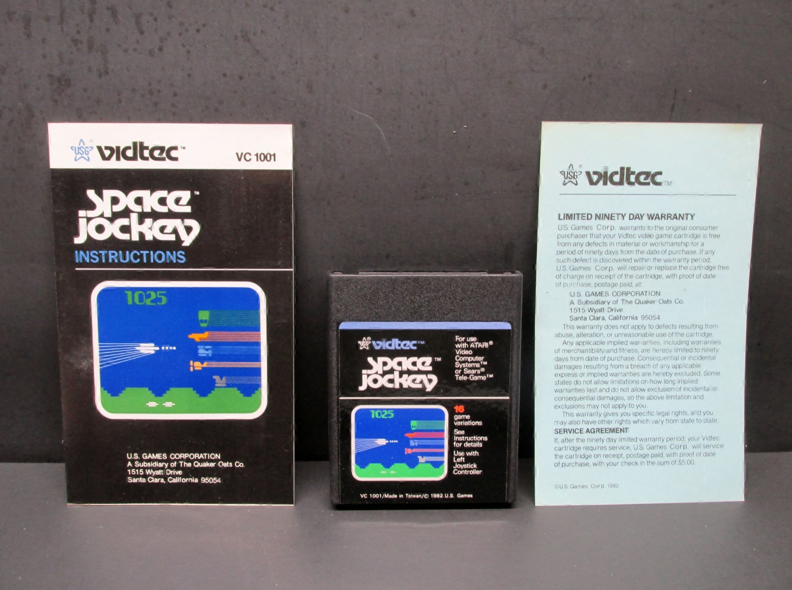 Space Jockey, Atari 2600, Vidtec / U.S. Games 1982, CIB, Tested