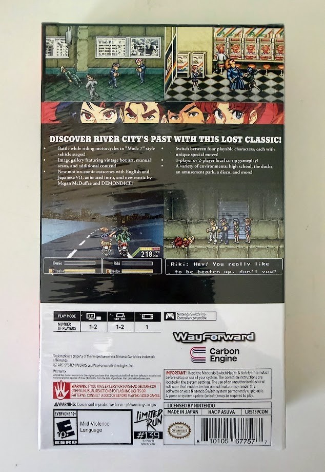 Switch Limited Run #139: River City Girls Zero VHS Edition Event Exclusive – New