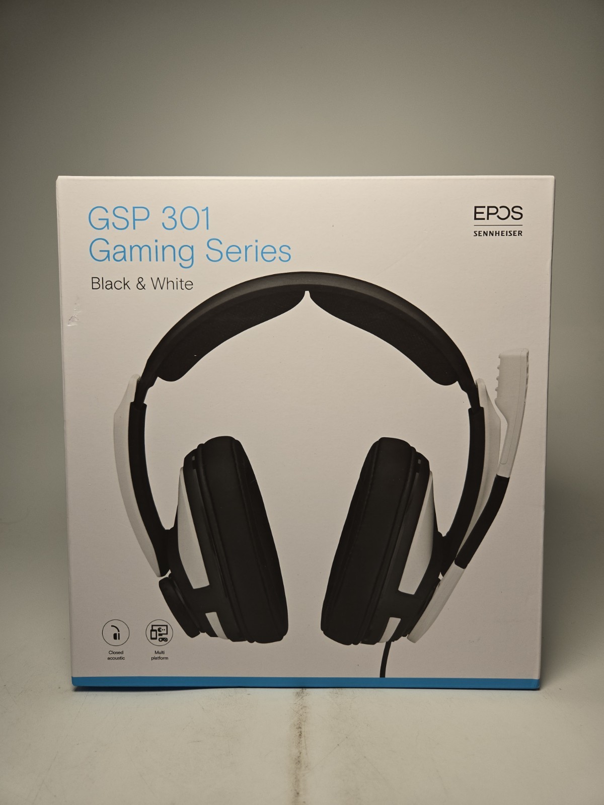 EPOS Sennheiser GSP 301 Gaming Headset Black & White 3.5mm Jack Headband