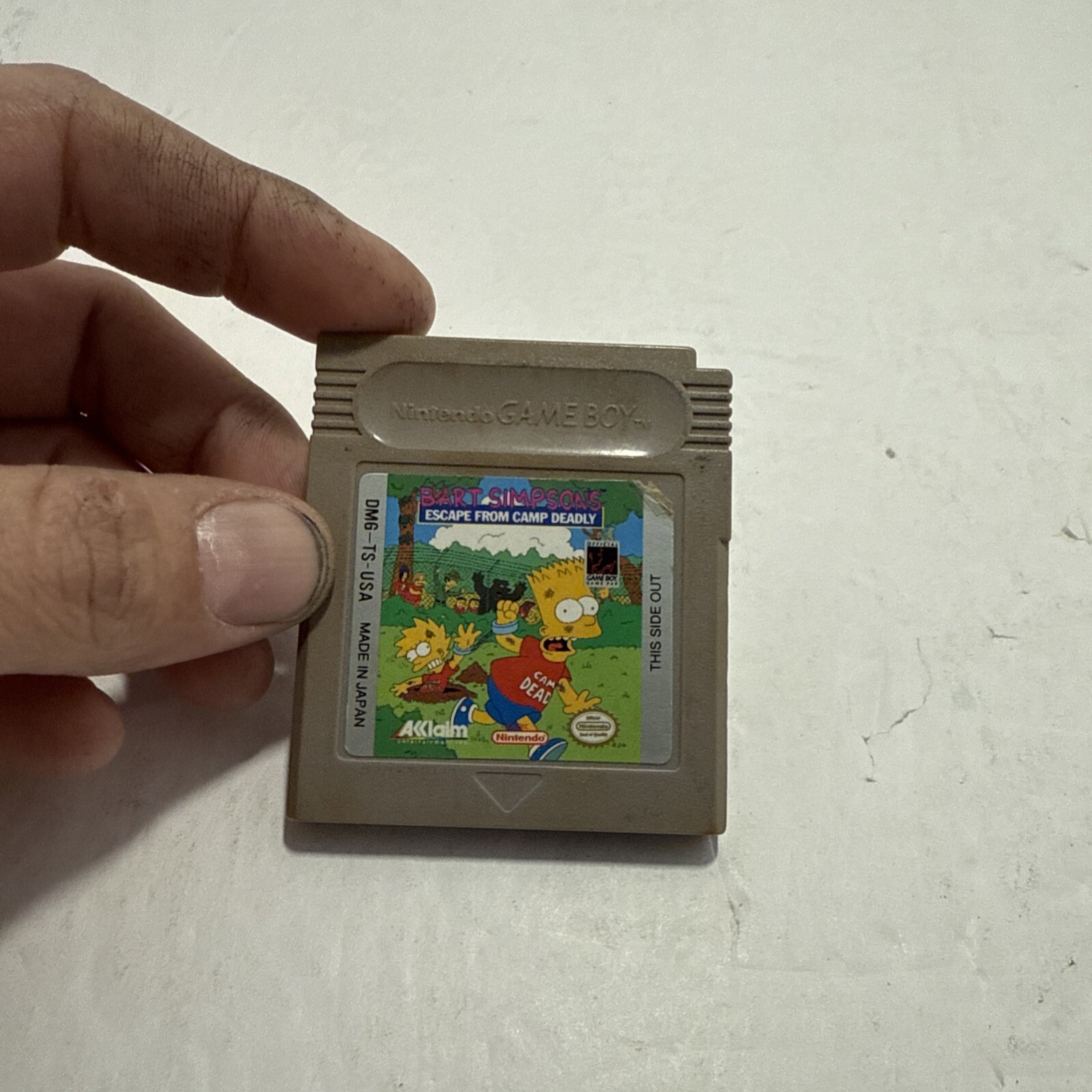 Bart Simpson’s: Escape From Camp Deadly (Nintendo Game Boy, 1991)- Authentic