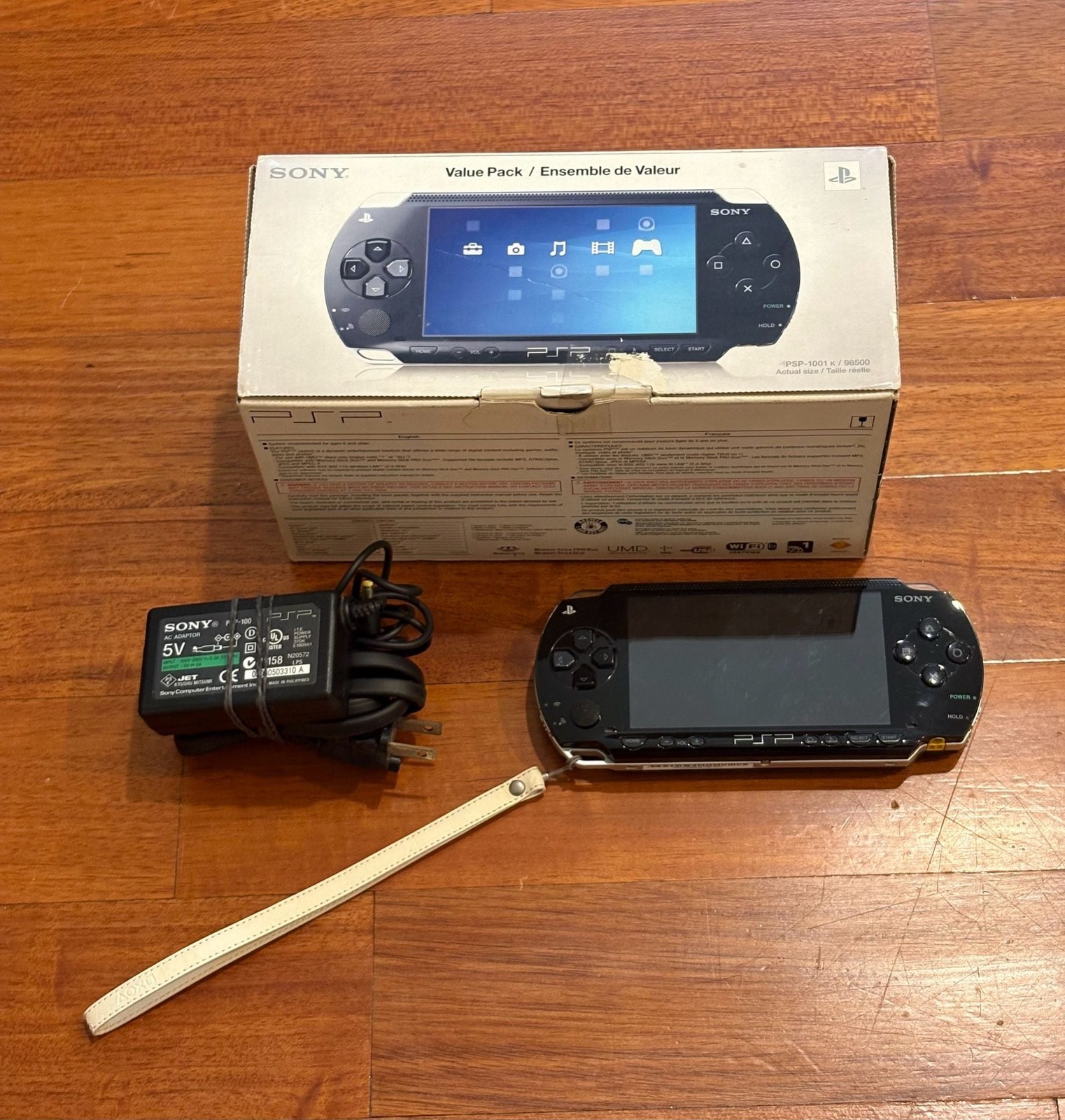 Sony PSP 1000 Value Pack CIB Matching Serial OEM Charger Tested Read PSP-1001