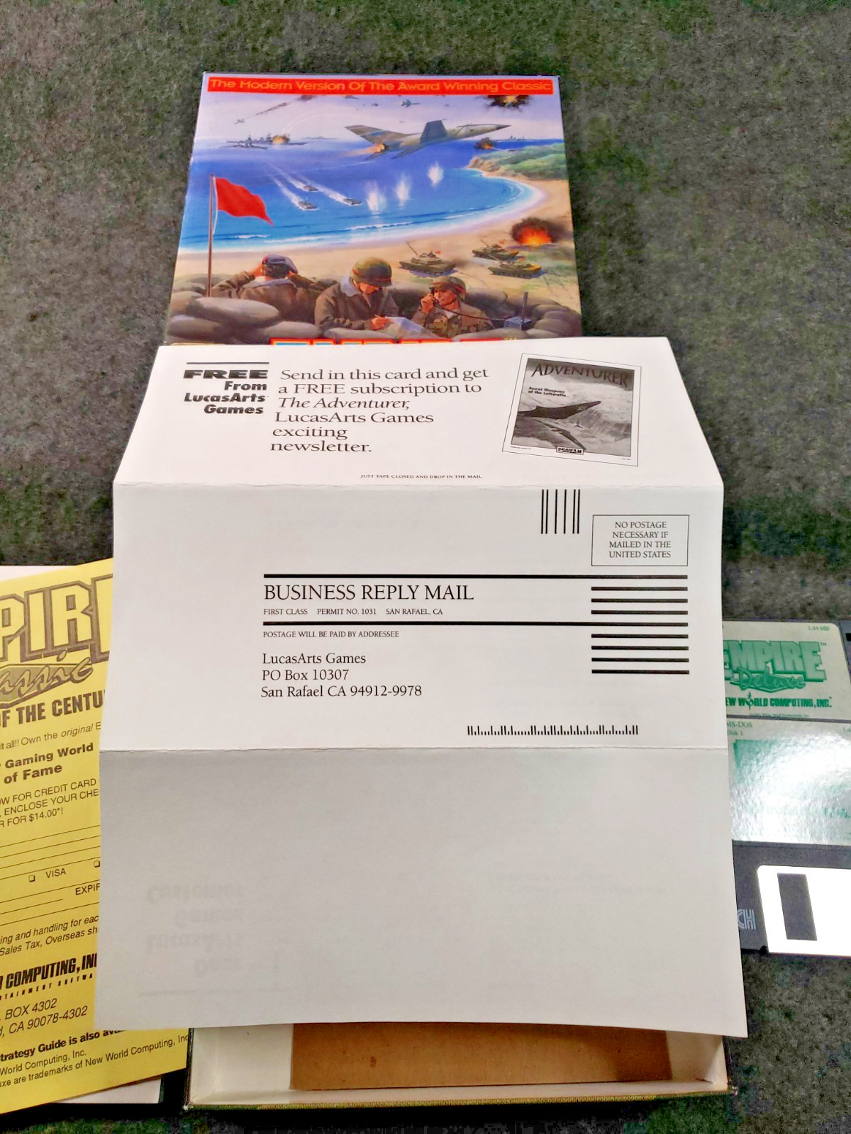 Empire Deluxe Vintage Video Game Big Box Windows PC 3.5in Disks……. (C11B4)