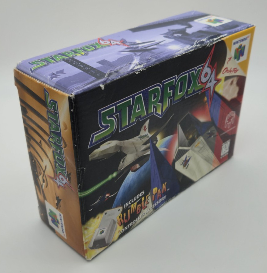 Star Fox 64 N64 Nintendo 1997 Complete in Box CIB w/ Rumble Pak Original Owner