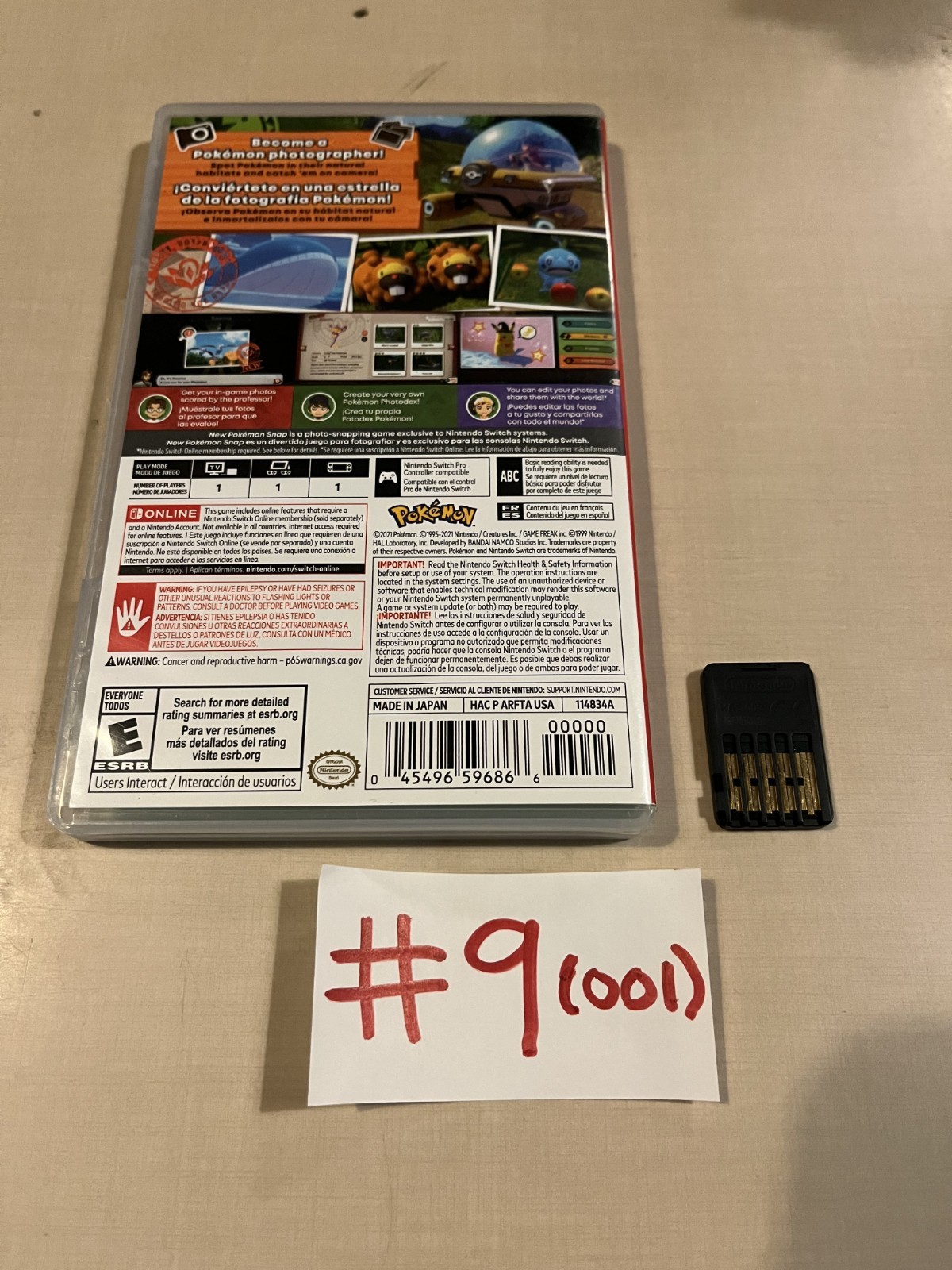 New Pokemon Snap Revision 001 Nintendo Switch/NSW Game COMPLETE ON CART TESTED