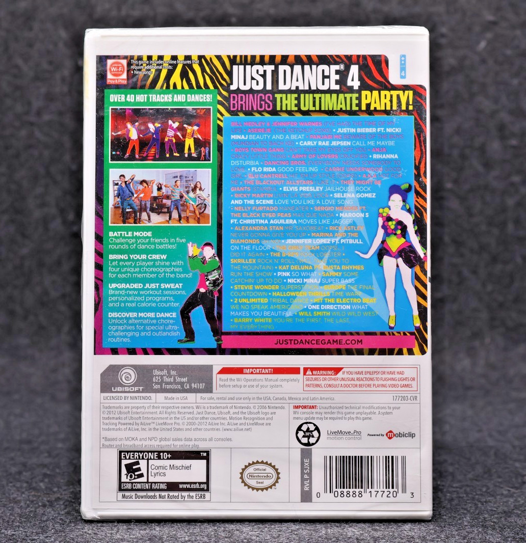 Just Dance 4 (Wii) New Sealed