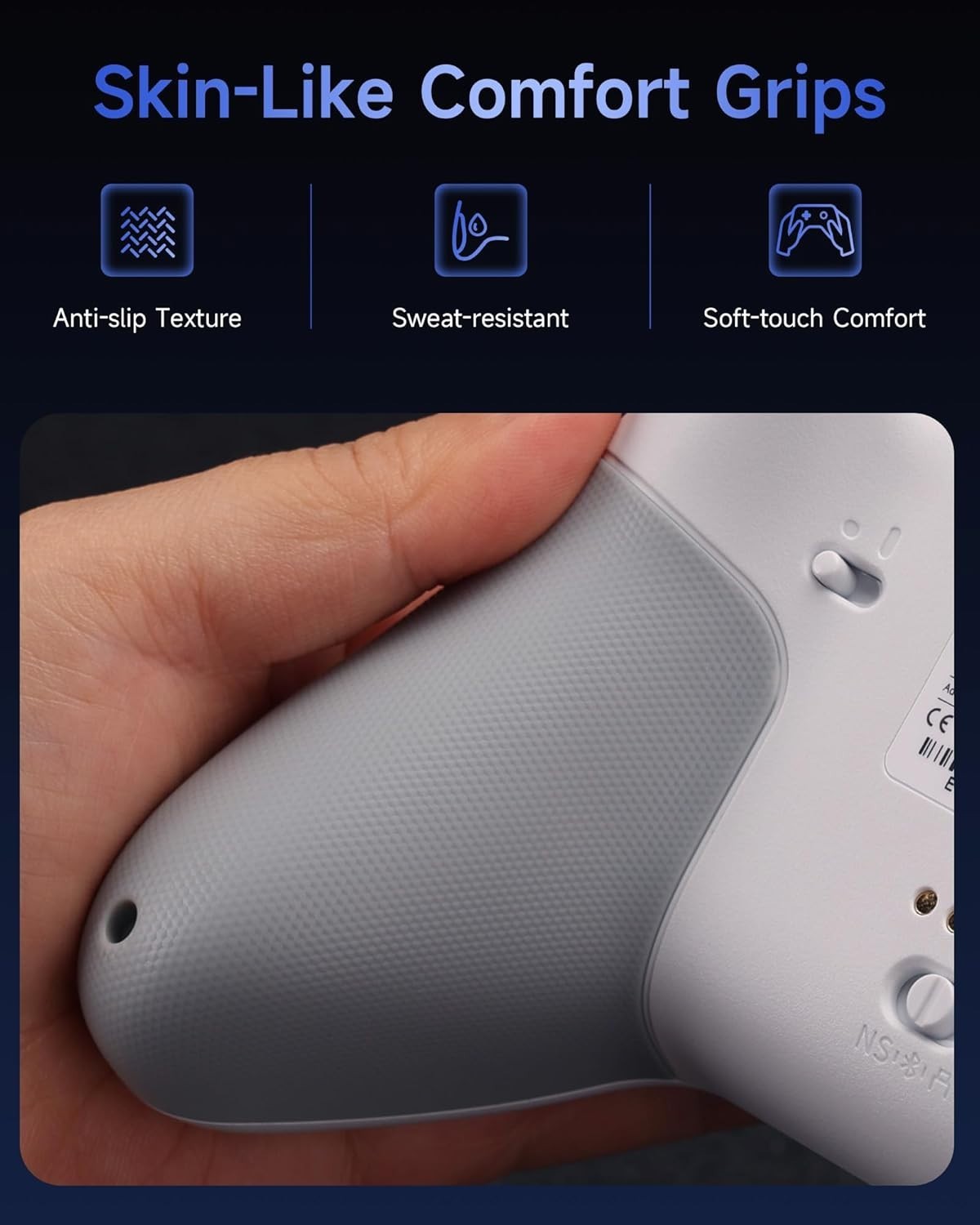 EasySMX X05Pro Wireless PC Controller – Quiet-Press Buttons, 2-Stage Impulse