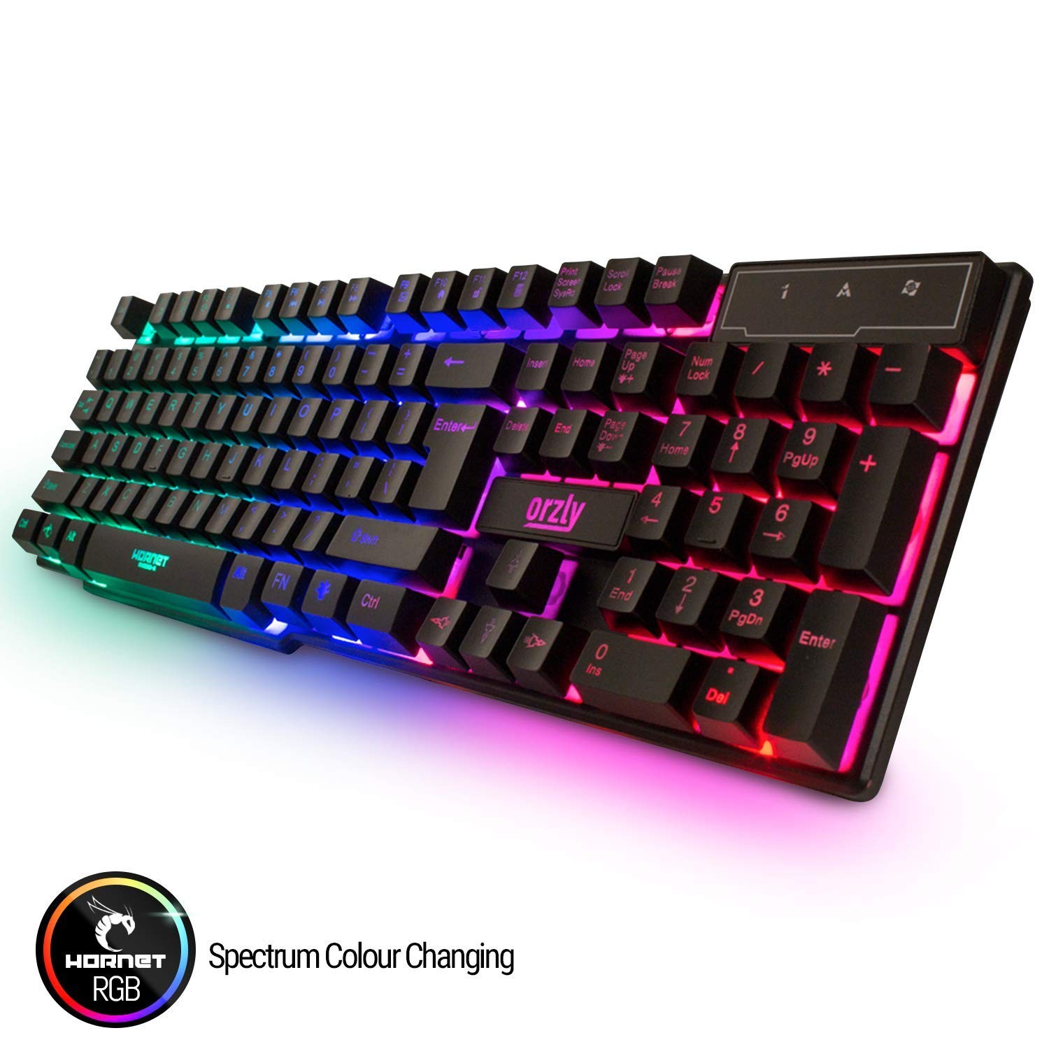 Orzly Gaming Keyboard And Mouse And Mouse Pad And Gaming Headset Wired Led Rgb