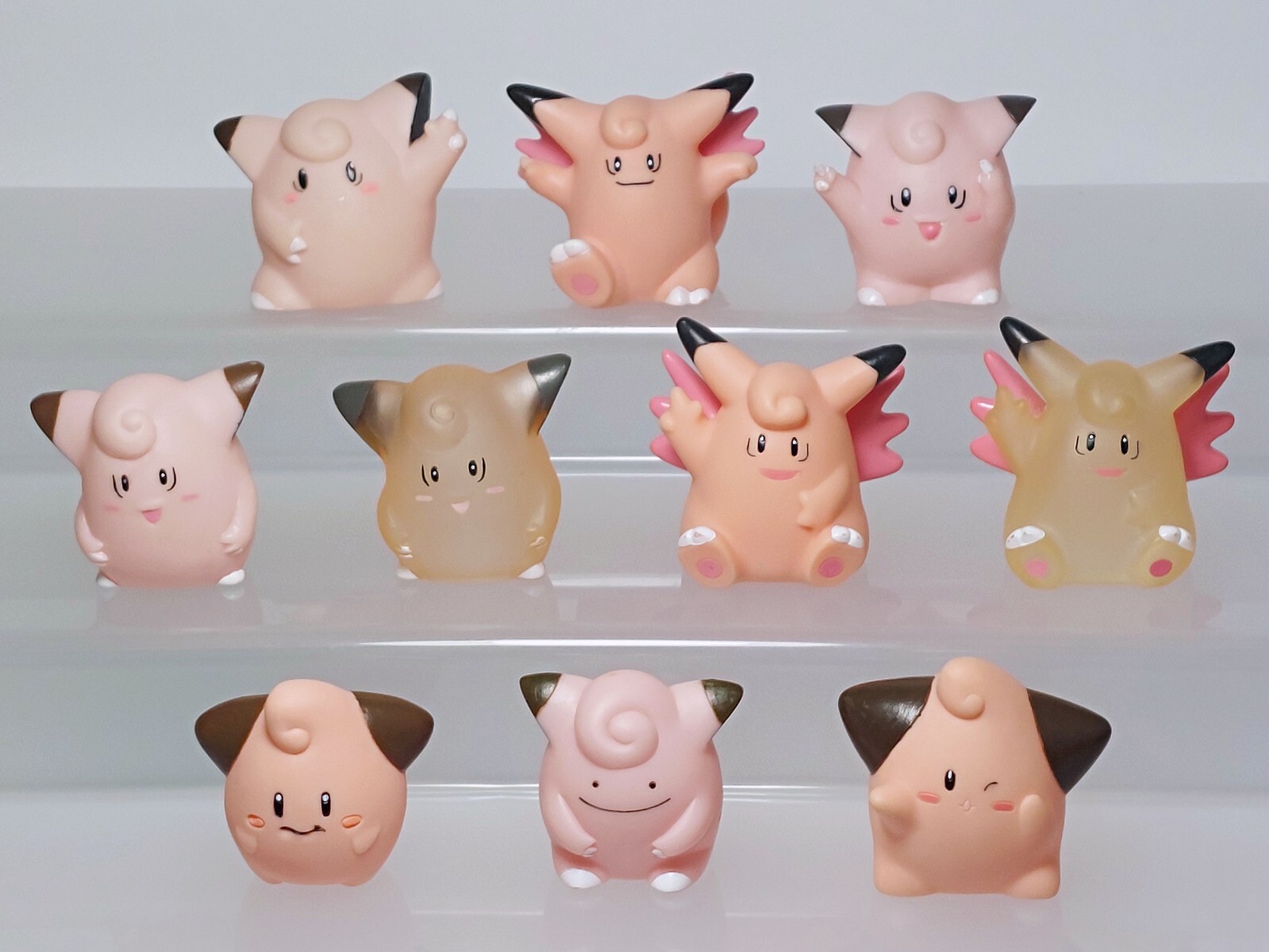 Clefable Clefairy Cleffa Pokemon Figure Set Tomy Bandai PC Banpresto 0.6-2.4in