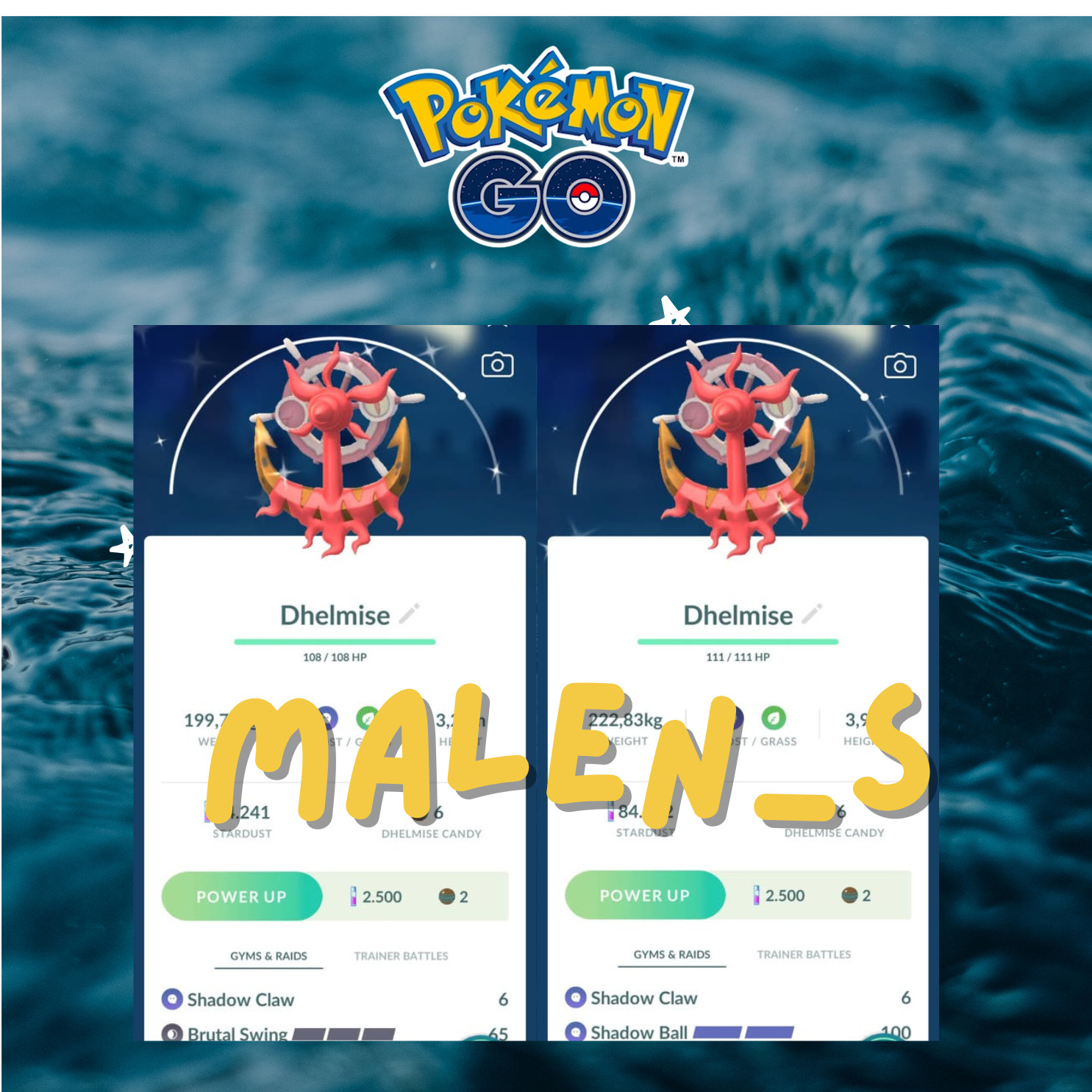 Pokémon Go🐬🐬🐬Shiny Dmelmise🐬🐬🐬🐬🐬🐬Trade 20k stardust or PTC