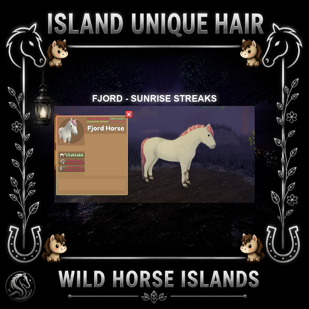 Wild Horse Islands – Fjord RC/SIUC Horse IUH Island Unique Hair Choose Hair