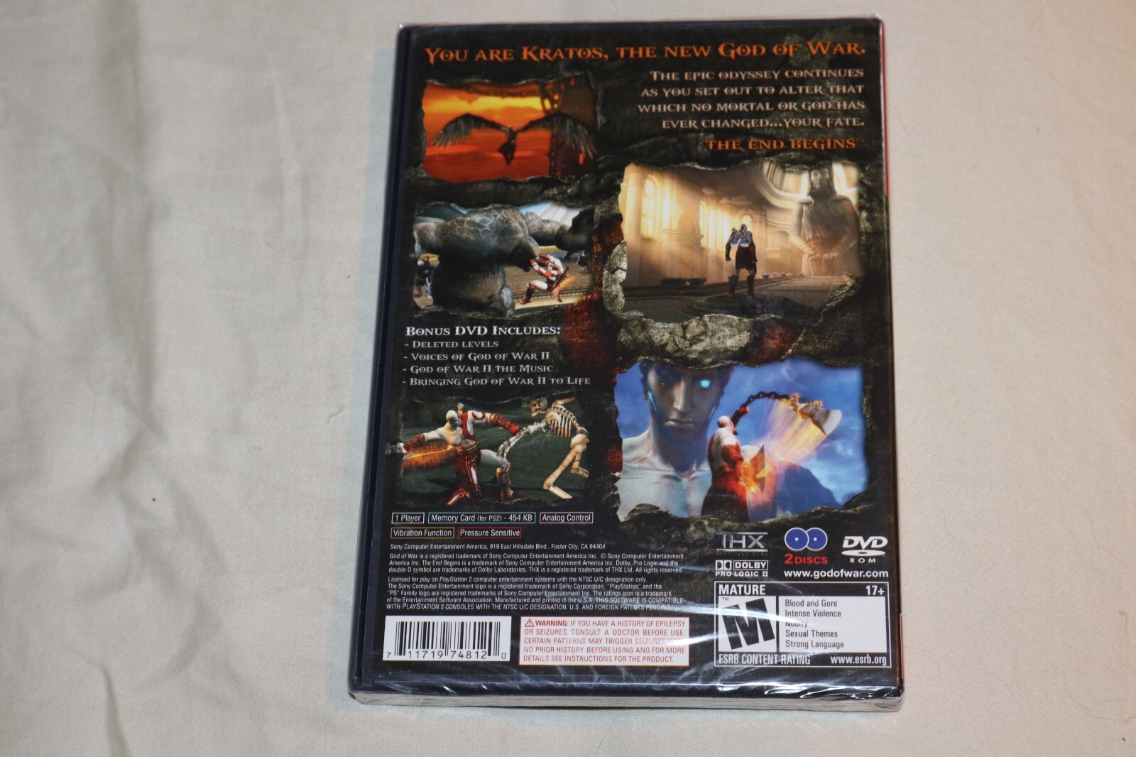 God of War II 2 (Greatest Hits) (Sony PlayStation 2, 2008) PS2 NEW SEALED