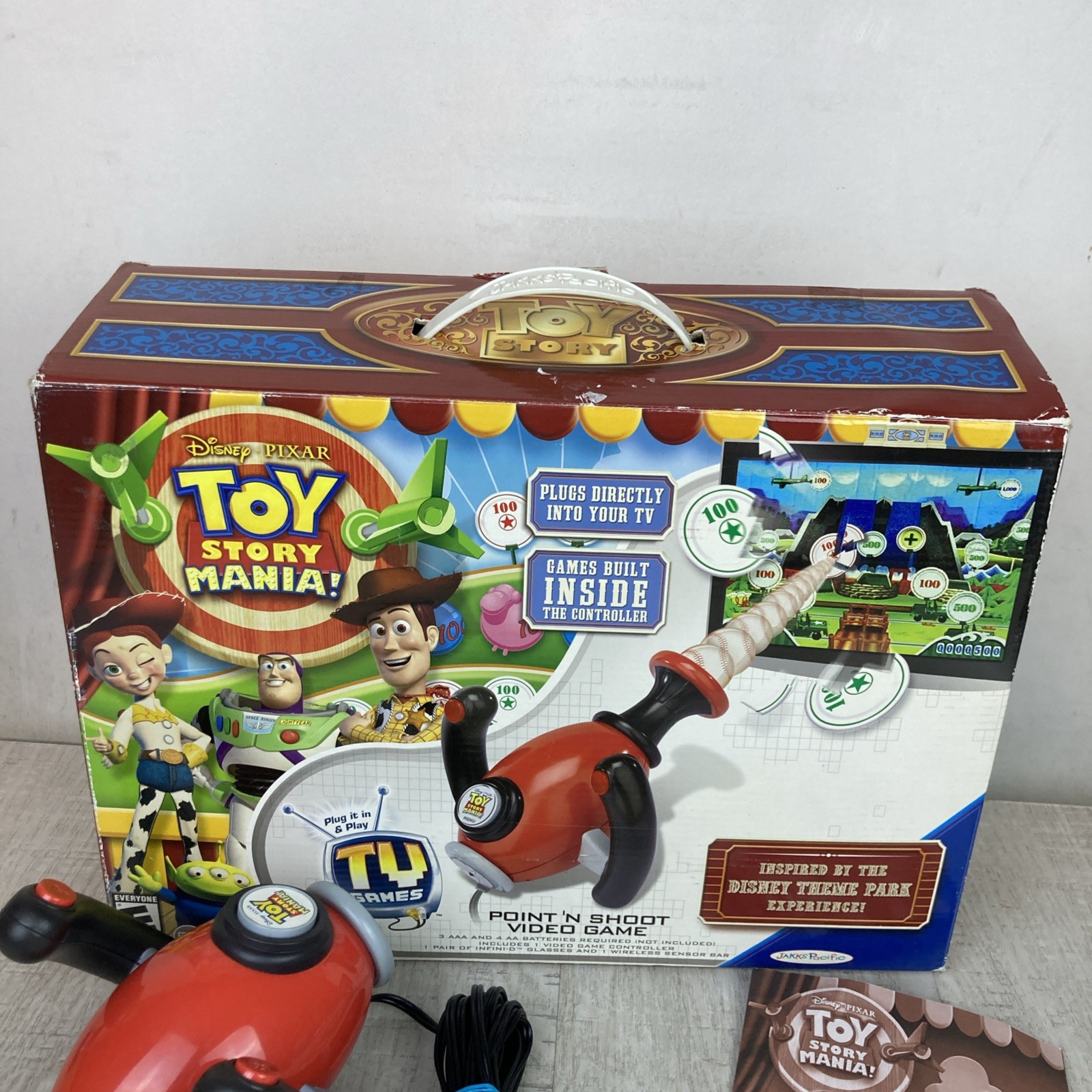 Toy Story mania Point And Shoot Game – Original Packaging Complete In Box Tested