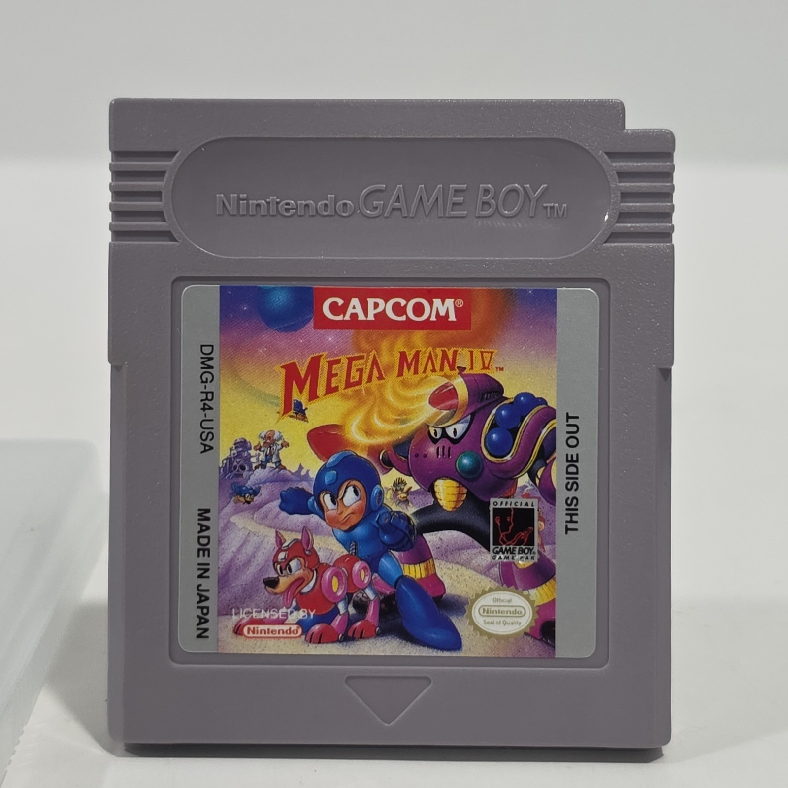 Mega Man 4 IV Gameboy Game Tested Works Vintage Classic With Nintendo Case