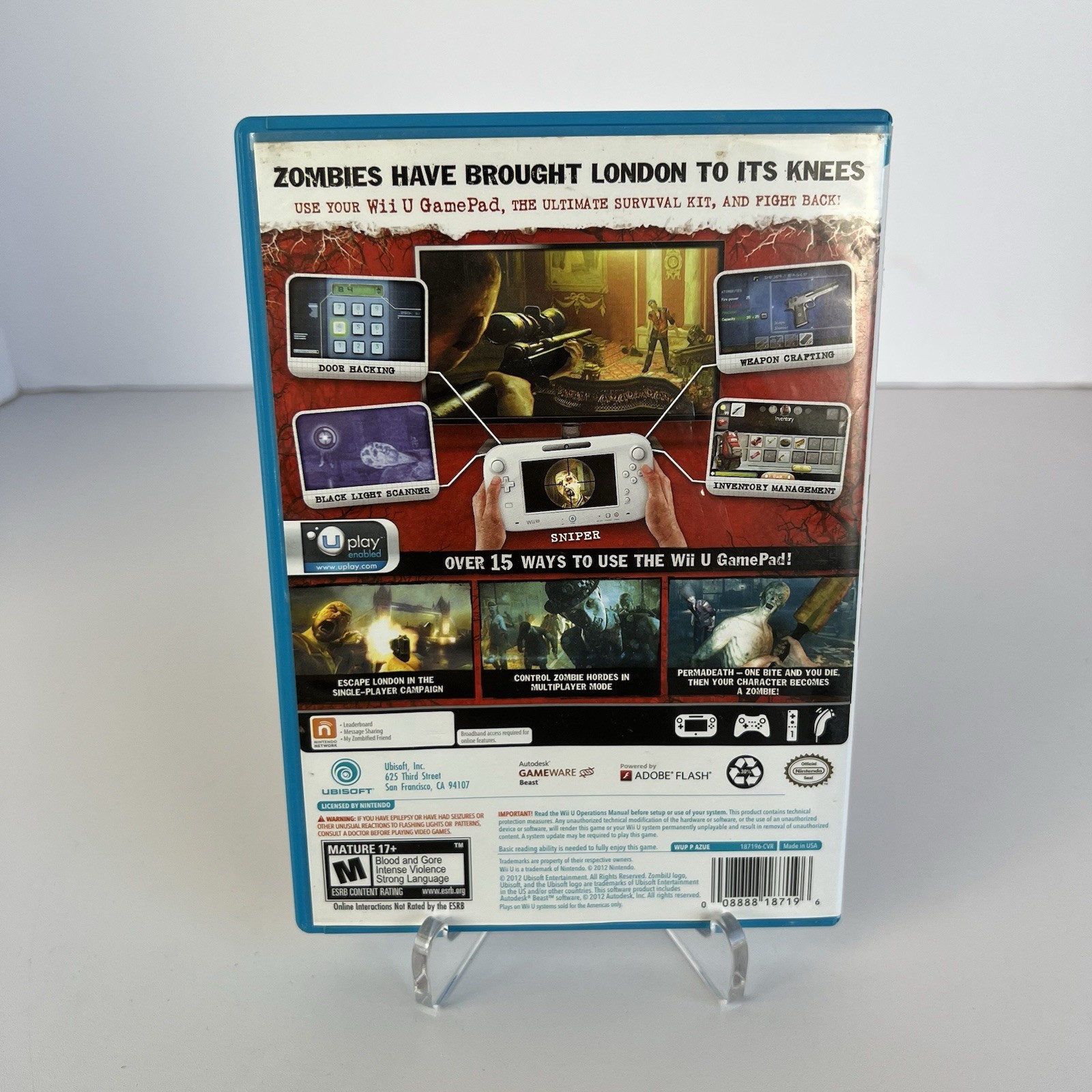 ZombiU (Nintendo Wii U, 2012) Complete CIB
