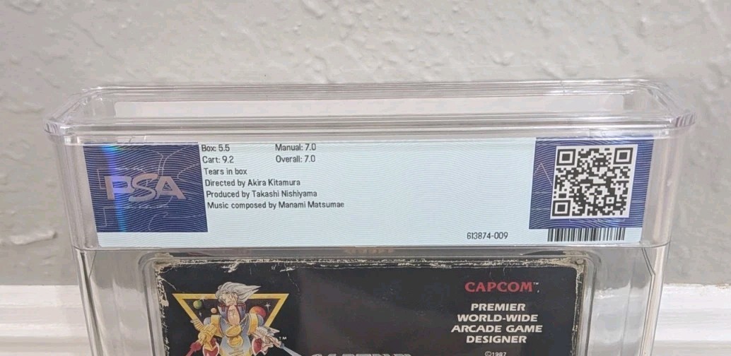 Mega Man Nintendo 1987 NES CIB Dr. Wright Misprint Graded WATA PSA 7.0