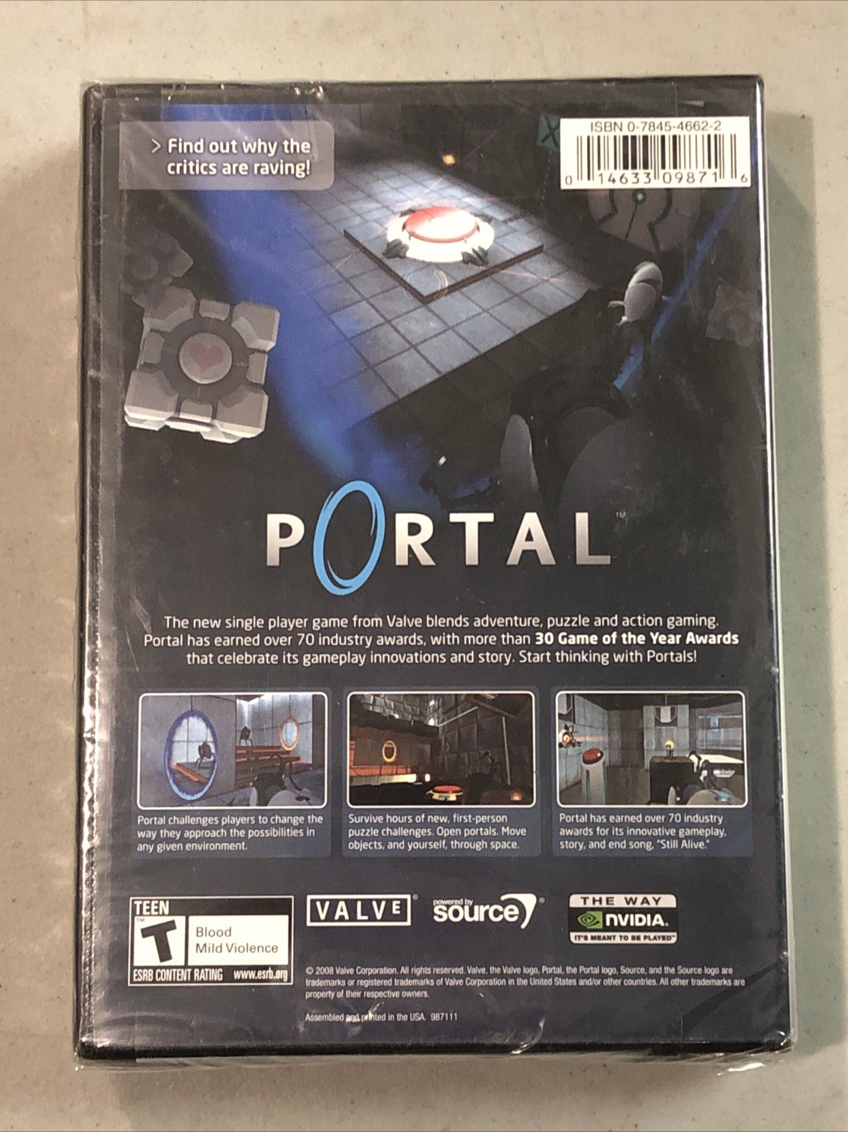 Portal (PC DVD-ROM, 2008) BRAND NEW SEALED