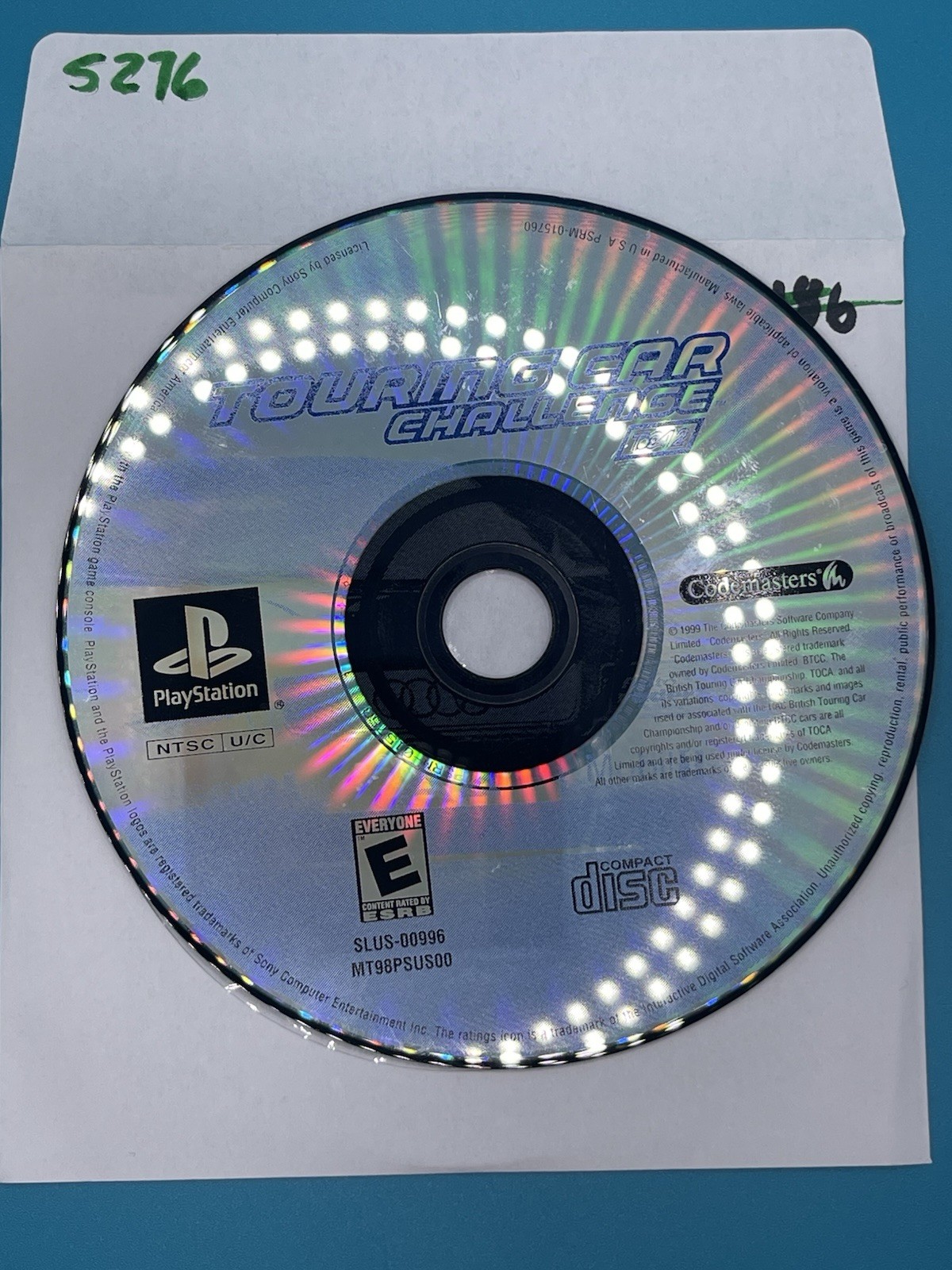 Touring Car Challenge – PS1 Disc Only – No Tracking #5276