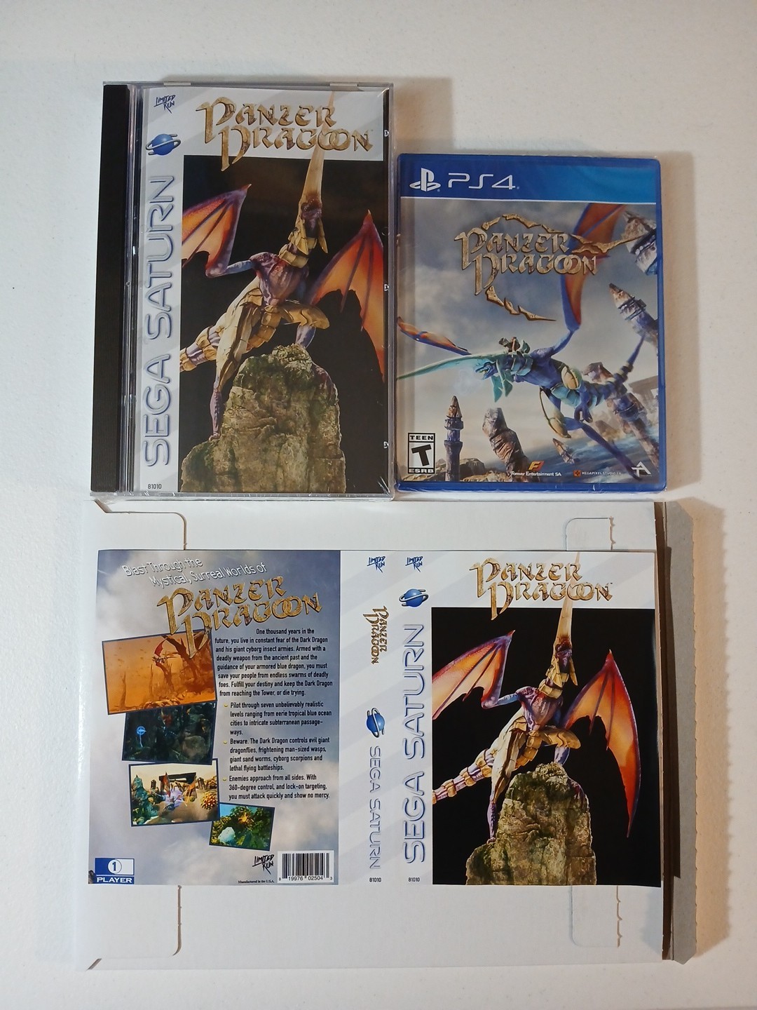 Panzer Dragoon Limited Run #377 Sony PlayStation 4 PS4, Sega Saturn Case