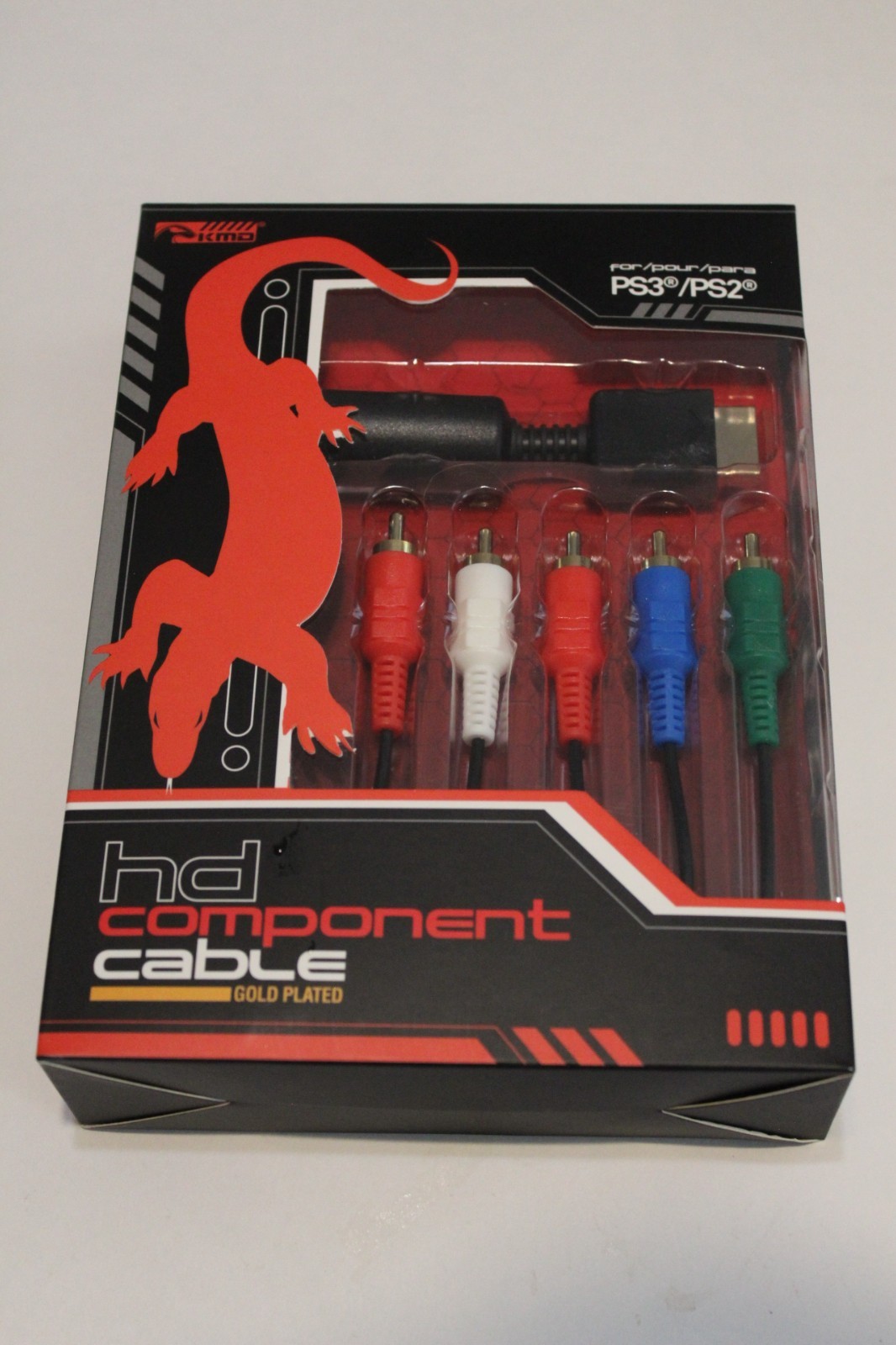 Sony PlayStation Component AV Cable – Gold Plated -OEM Compatible with PS2 & PS3