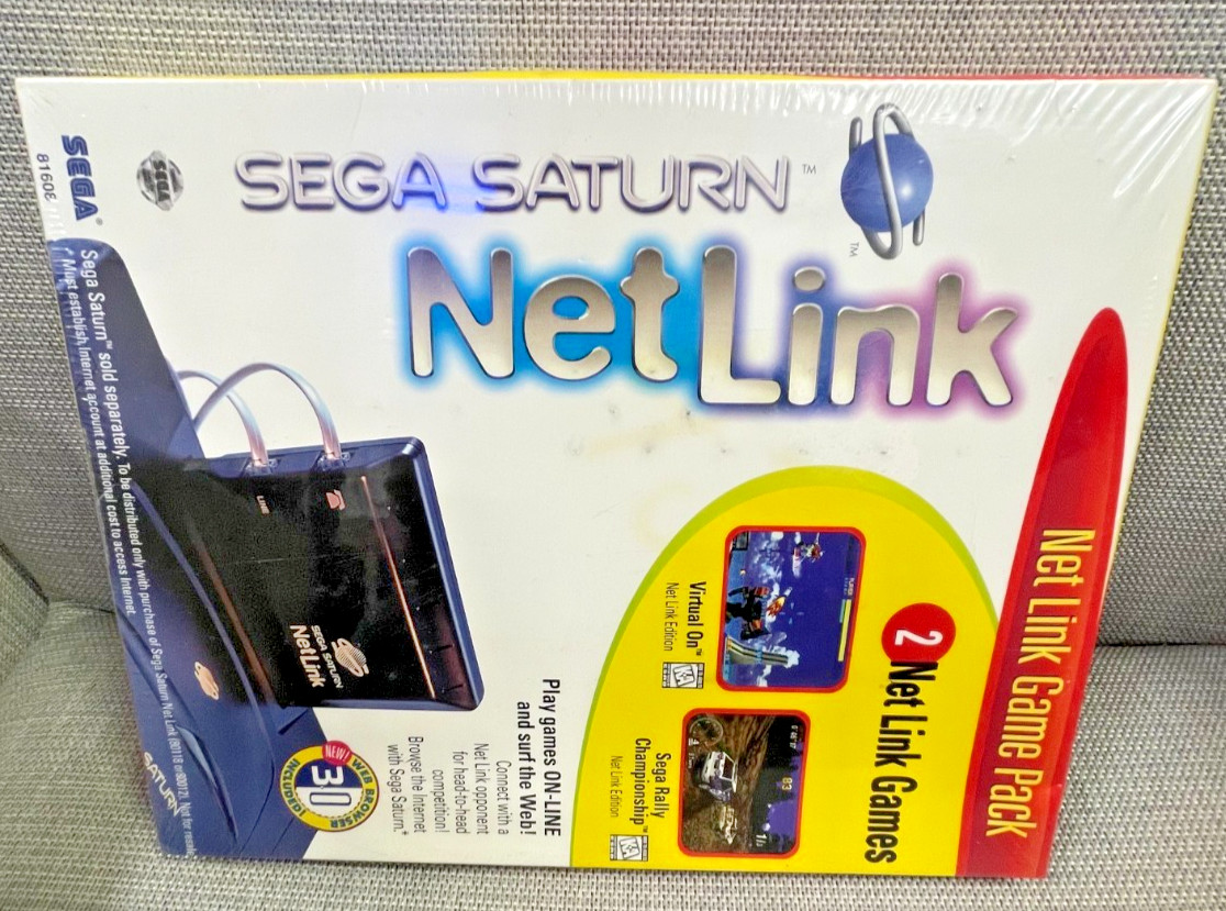 Sega Saturn Netlink Web Browser Game Pack -New. Box is a bit deformed. Very RARE