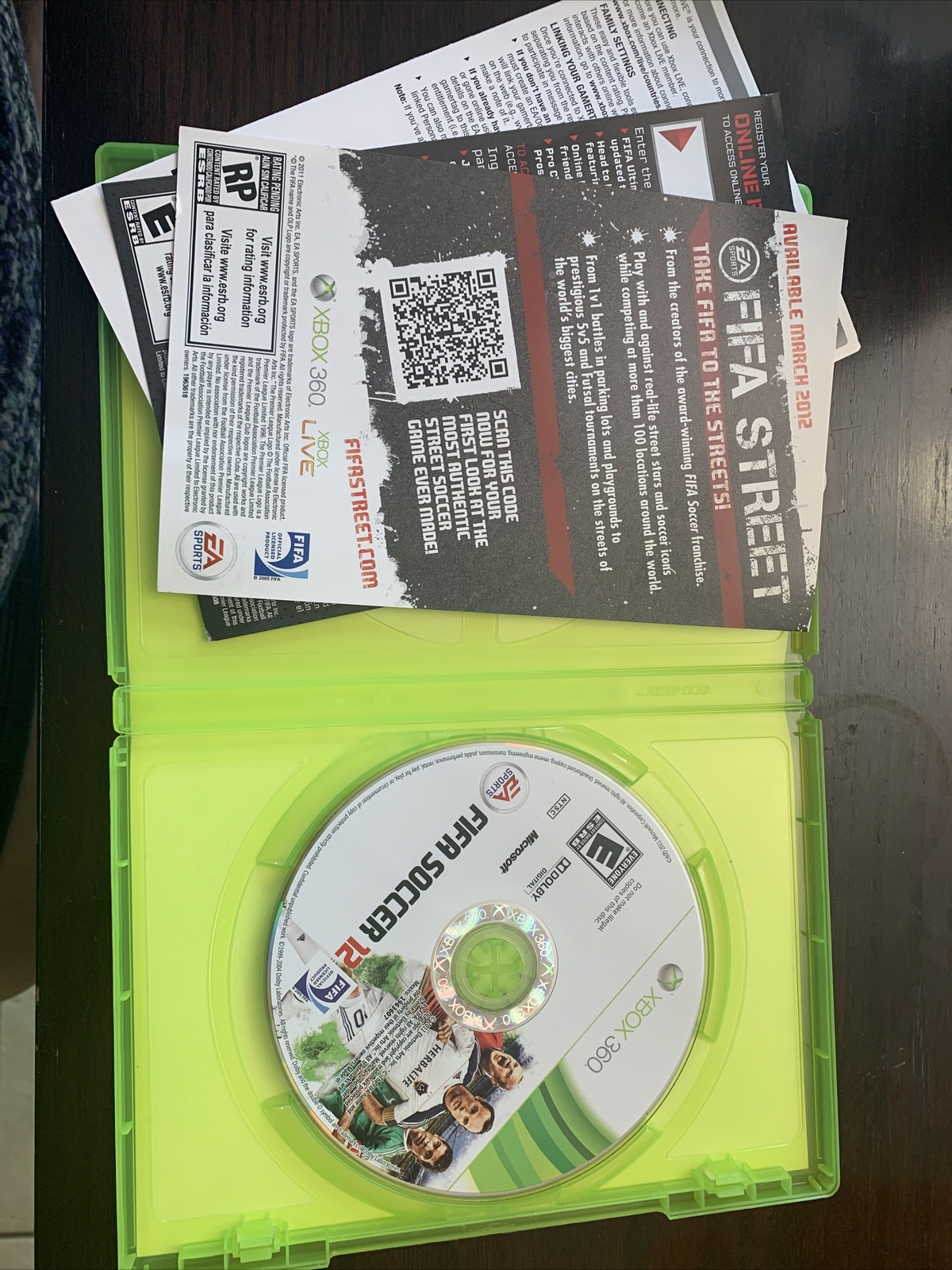 FIFA Soccer 12 (Microsoft Xbox 360, 2011) Used Soccer Video Game Fast Shipping