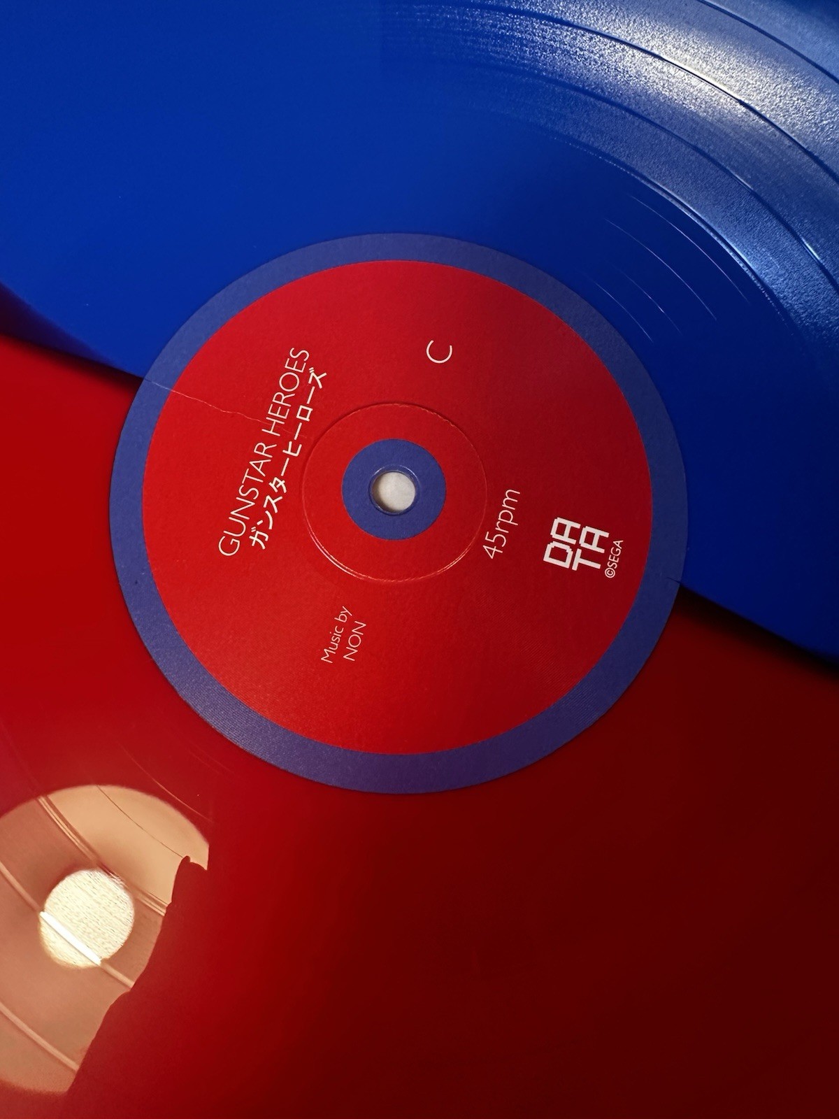 Gunstar Heroes OST Data Discs 011 Red Blue Split 2LP 45RPM In Shrink NM Sega