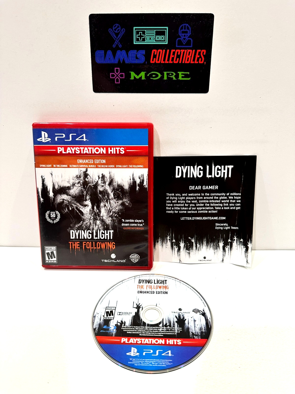 Dying Light: The Following Enhanced Edition (Sony PlayStation 4,2016) PS4 TESTED