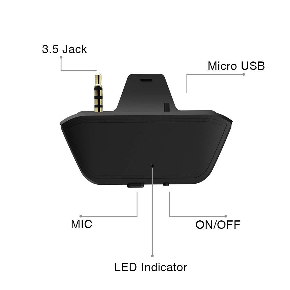 Uberwith Bluetooth Transmitter Dongle for Xbox Controllers – Stereo Audio Adapte