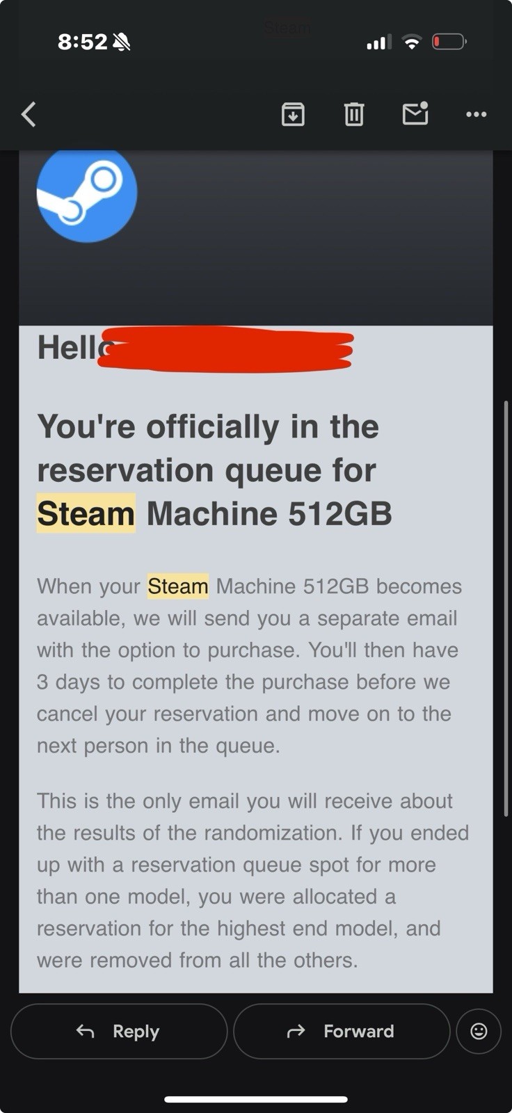 PRESALE Valve Steam Machine 512GB | NO CONTROLLER | NOT YET IN HAND