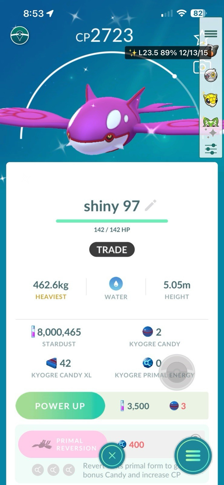 Niantic Pokémon GO Mobile Multiplayer AR RPG E Kyogre Groudon Pikachu Mewtwo