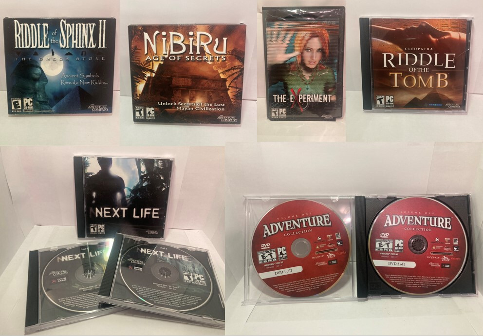 Selection of PC Adventure Games by “The Adventure Company” (9 games total)