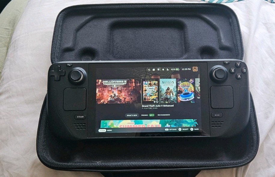 Valve Steam Deck 256GB Handheld System USB-C Black w/ Carrying Case