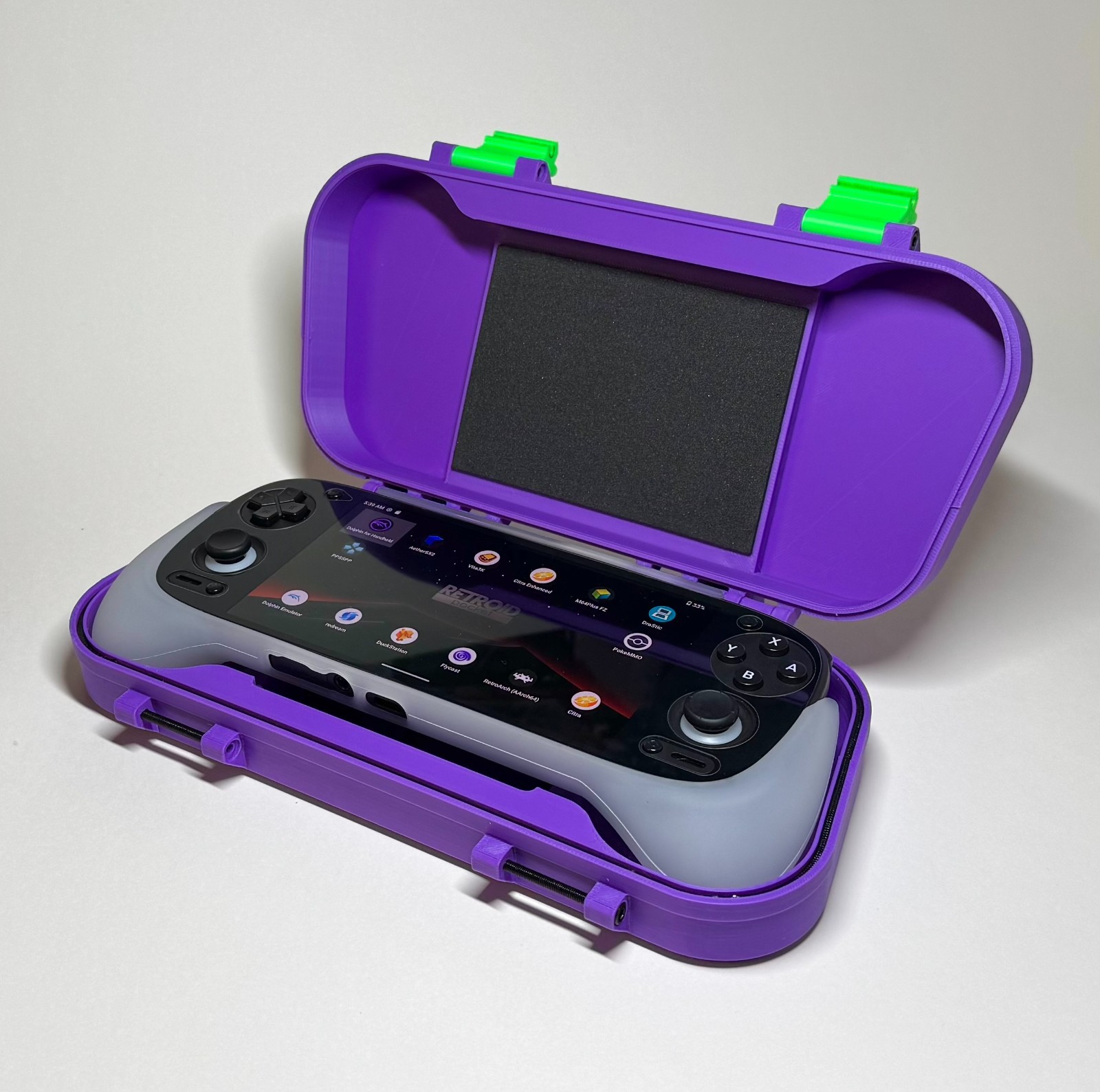 Custom Case for Retroid Pocket 5 & Official Grip: Protective RP5 Console Storage