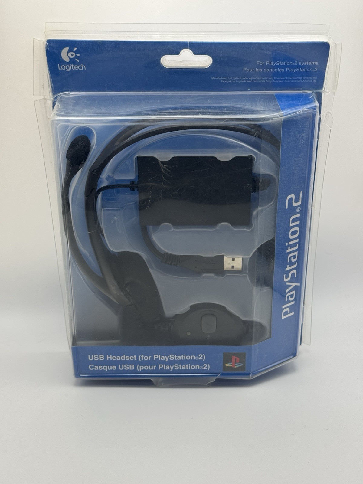 Logitech USB Headset for PlayStation 2 (PS2) with Microphone ~ Sealed New