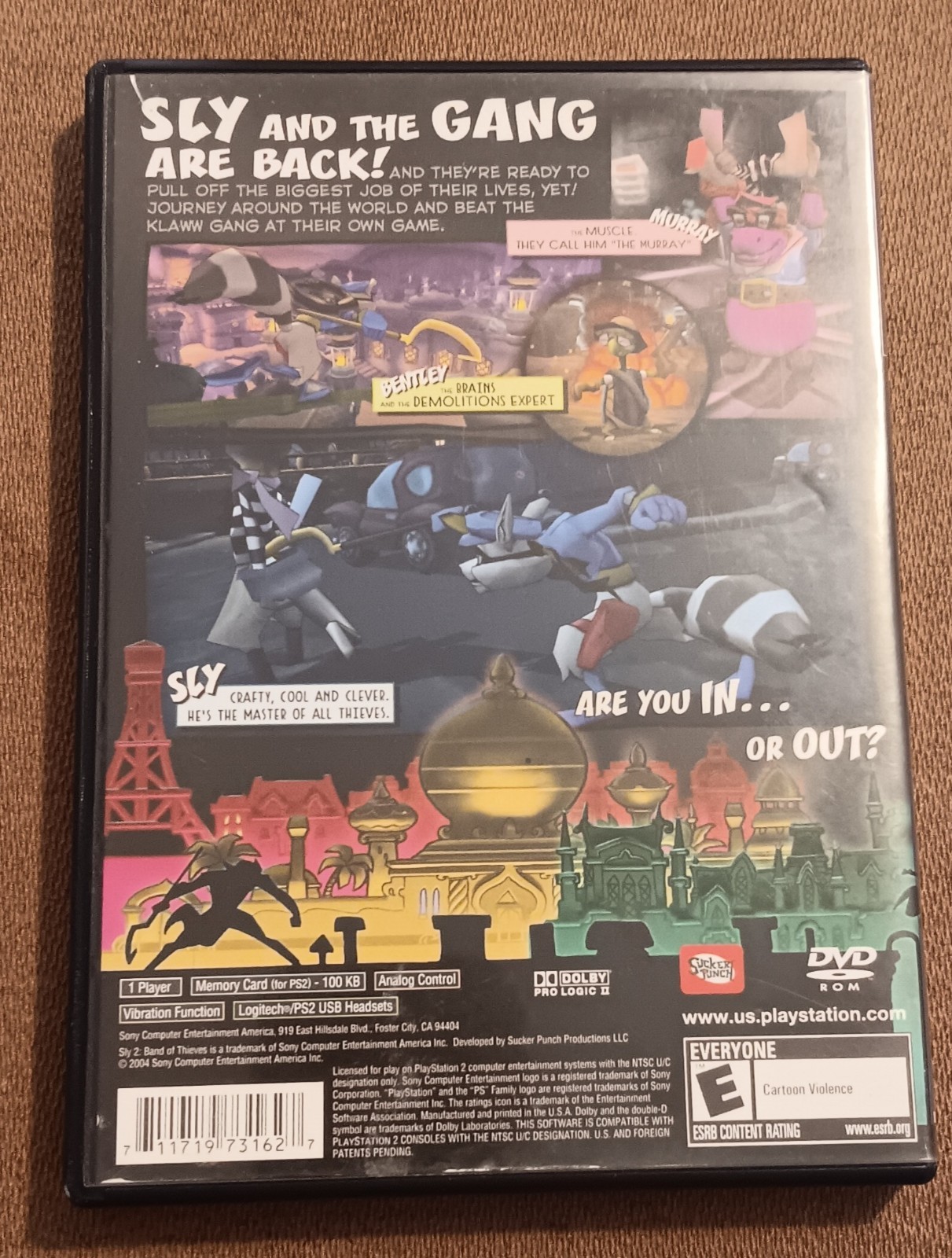Sly Cooper Trilogy 1 2 3 PlayStation 2 PS2 Thievius Band of Thieves Honor Among