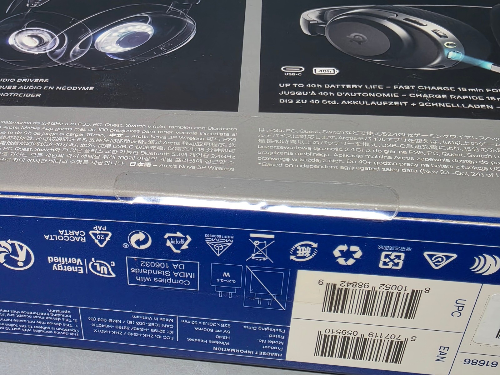 Steelseries Arctis Nova 3P Wireless Playstation Multi-Platform Headset Sealed