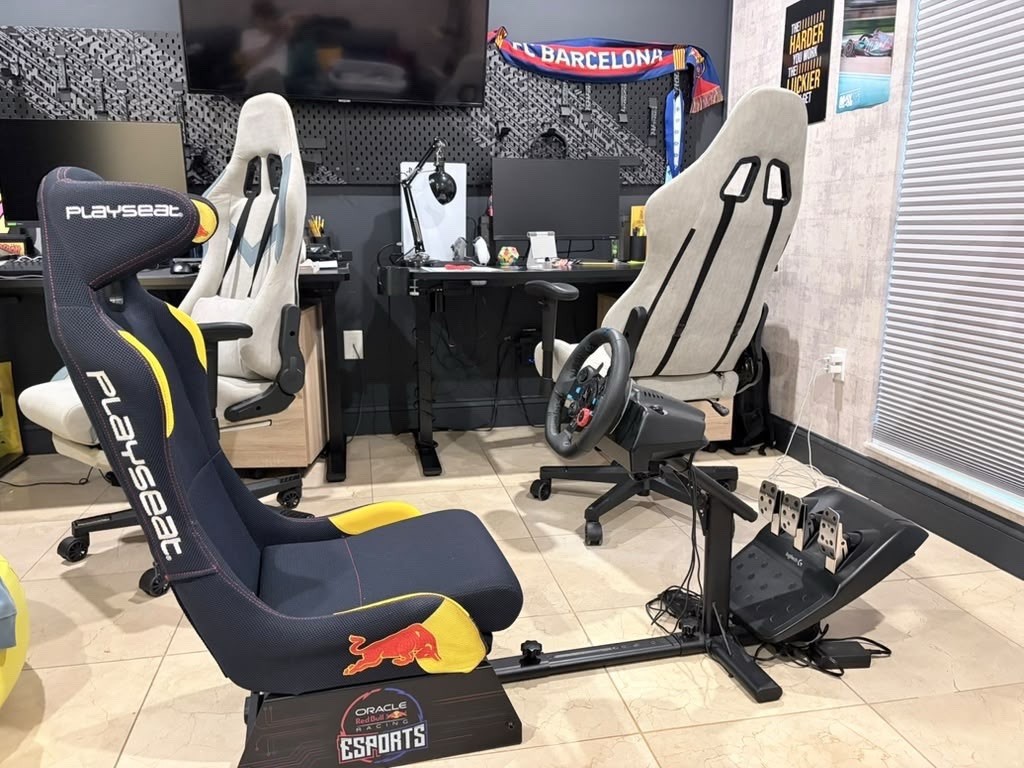 Redbull playseat cockpit, Logitech G29 Racing Wheel & Pedals for PS5/PS4