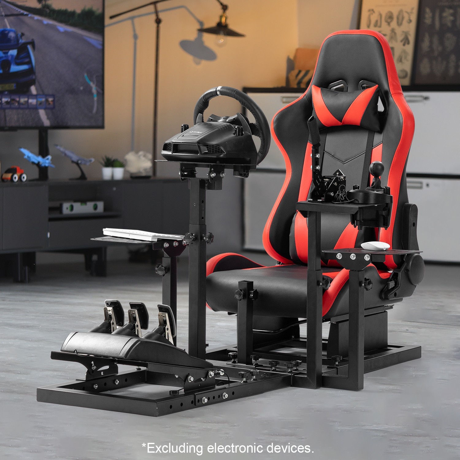 Marada Modular Flight and Racing Simulator Cockpit Fits Logitech Fanatec CSL-DD