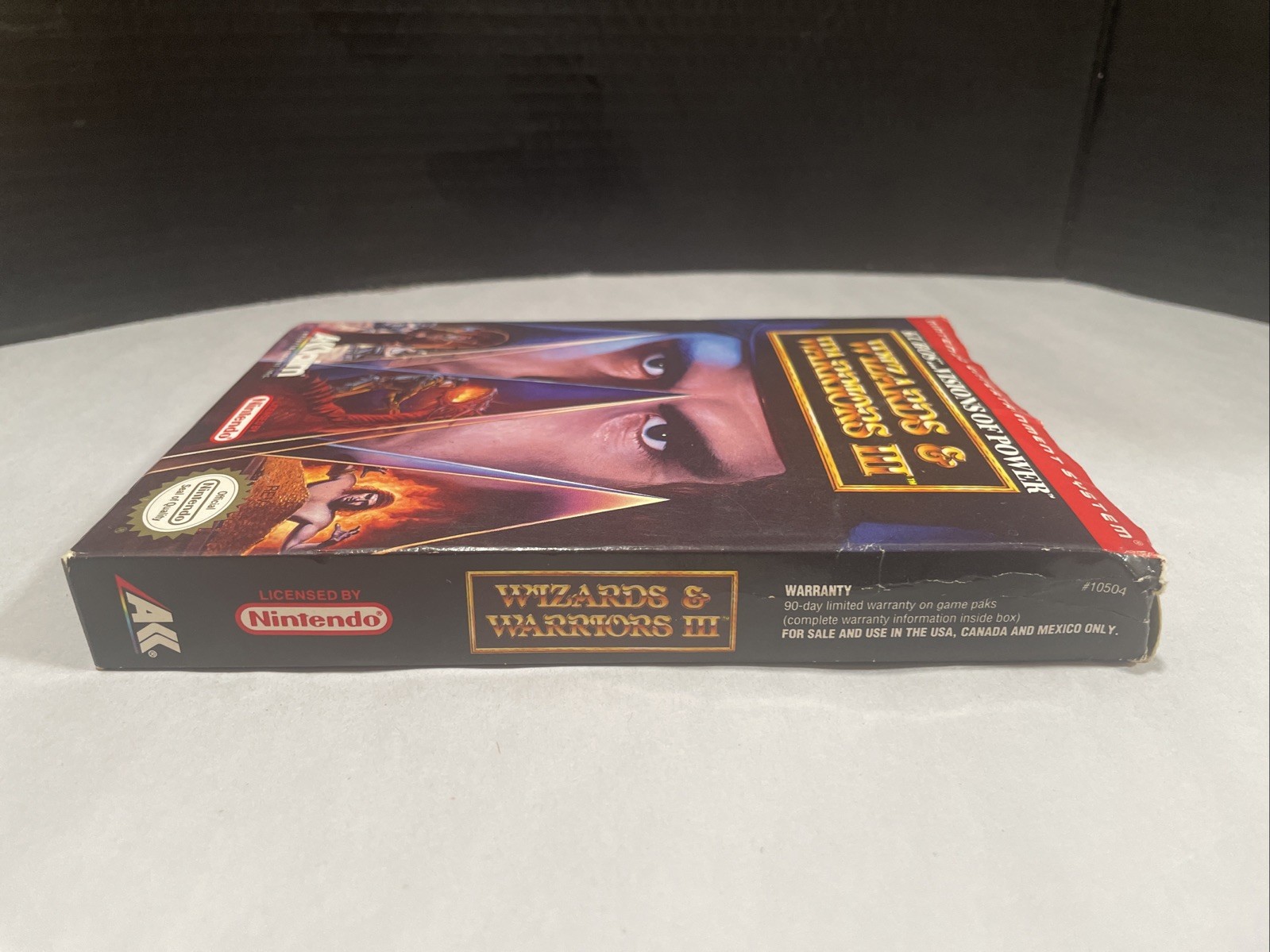 #645 Wizards & Warriors III CIB Oval seal nintendo NES Very Good