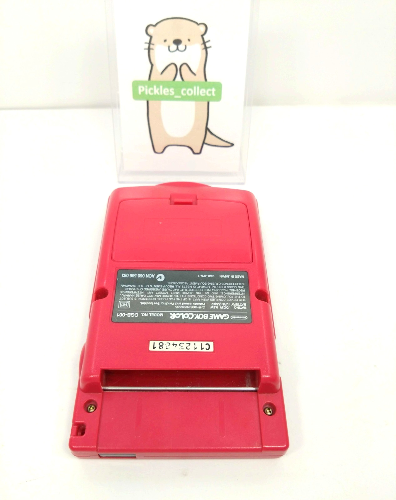 Nintendo CGB-001 Game Boy Color Red Console only Tested GB GBC 0506F