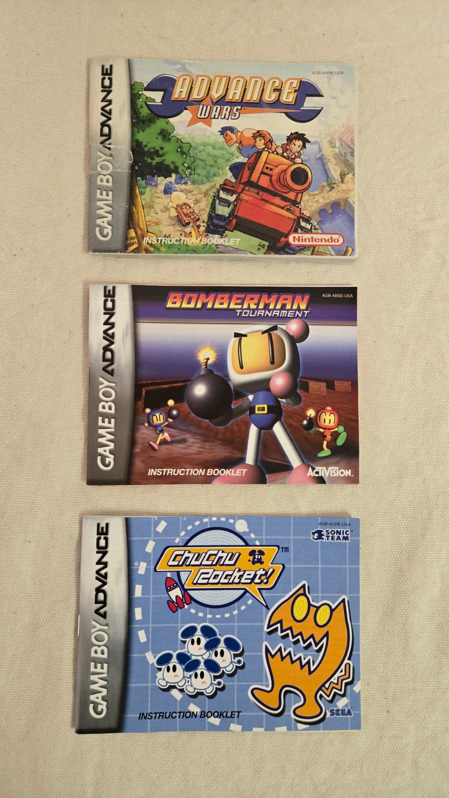 Game Boy/Game Boy Color/Game Boy Advance Manuals lot ~You Pick~ READ DESCRIPTION