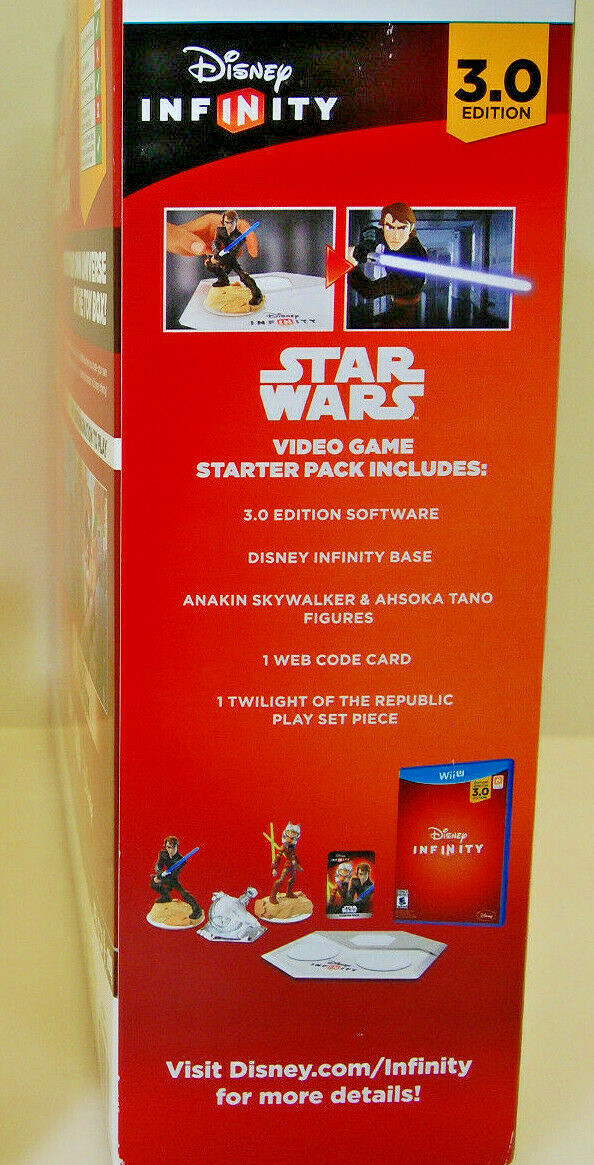 Nintendo WII U Disney Infinity STAR WARS 3.0 Starter Pack Game NEW