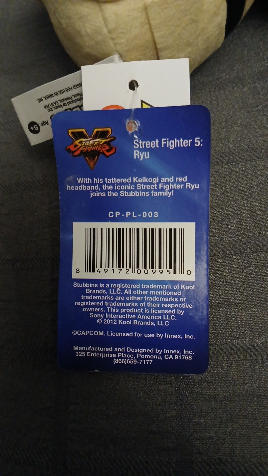 Pixel Pals – Street Fighter – RYU 2017 Capcom Lights & RYU Stubbins Plush