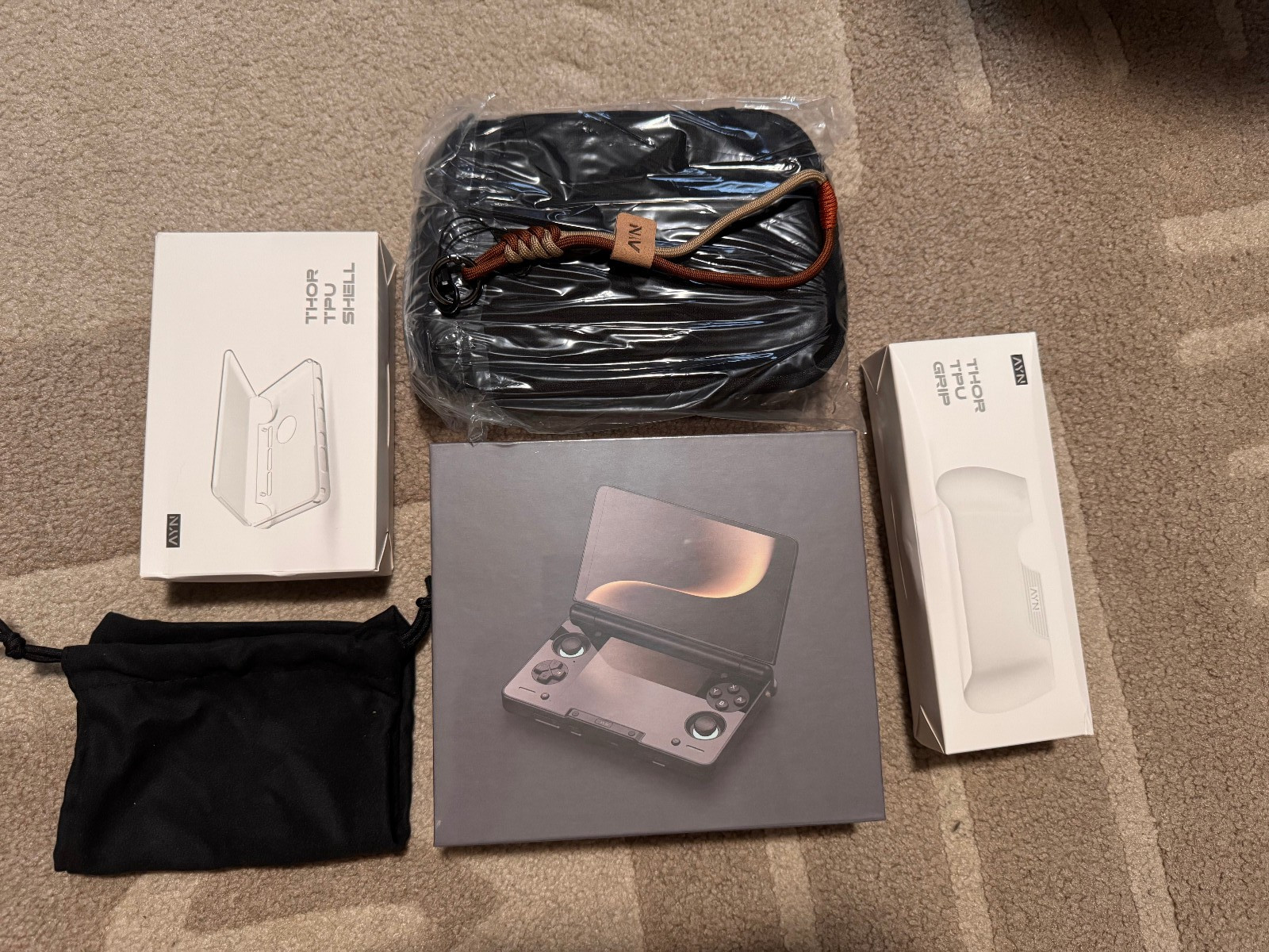Ayn Thor Max Handheld 16GB/512GB – Rainbow + Accessories Pack – (SEALED)